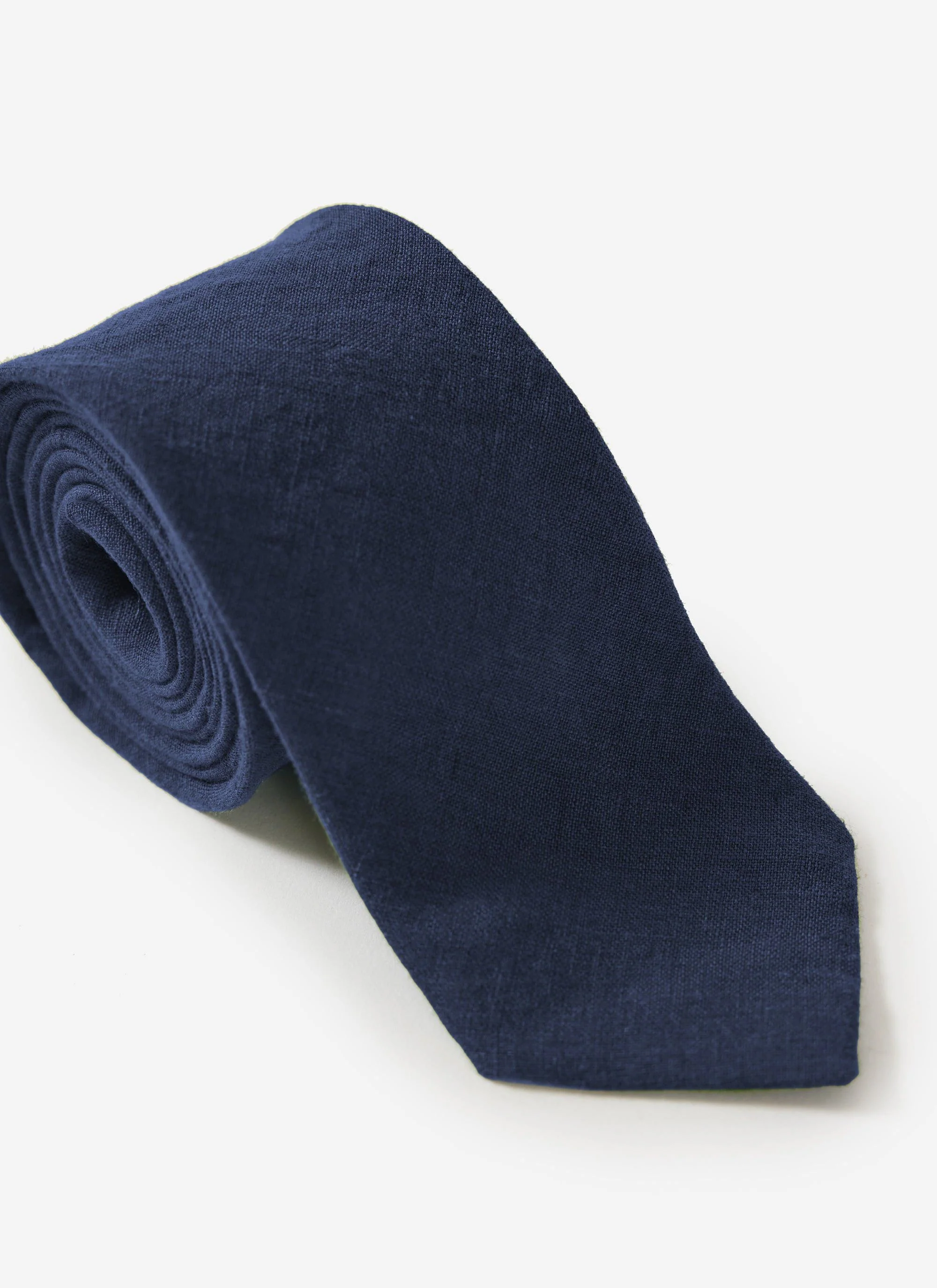Linen Tie | Navy - Image 2