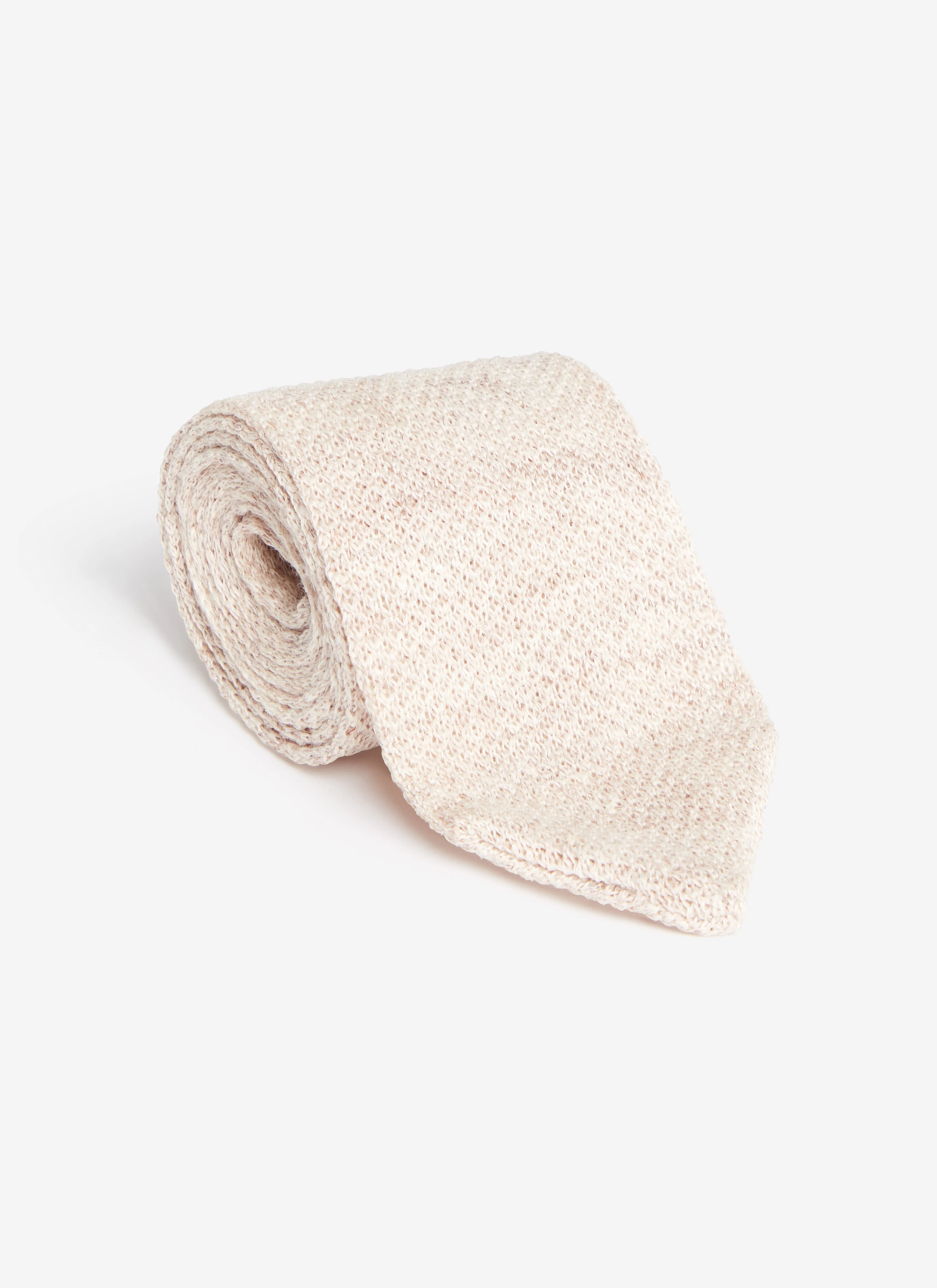 Linen Tie | Oat Marl