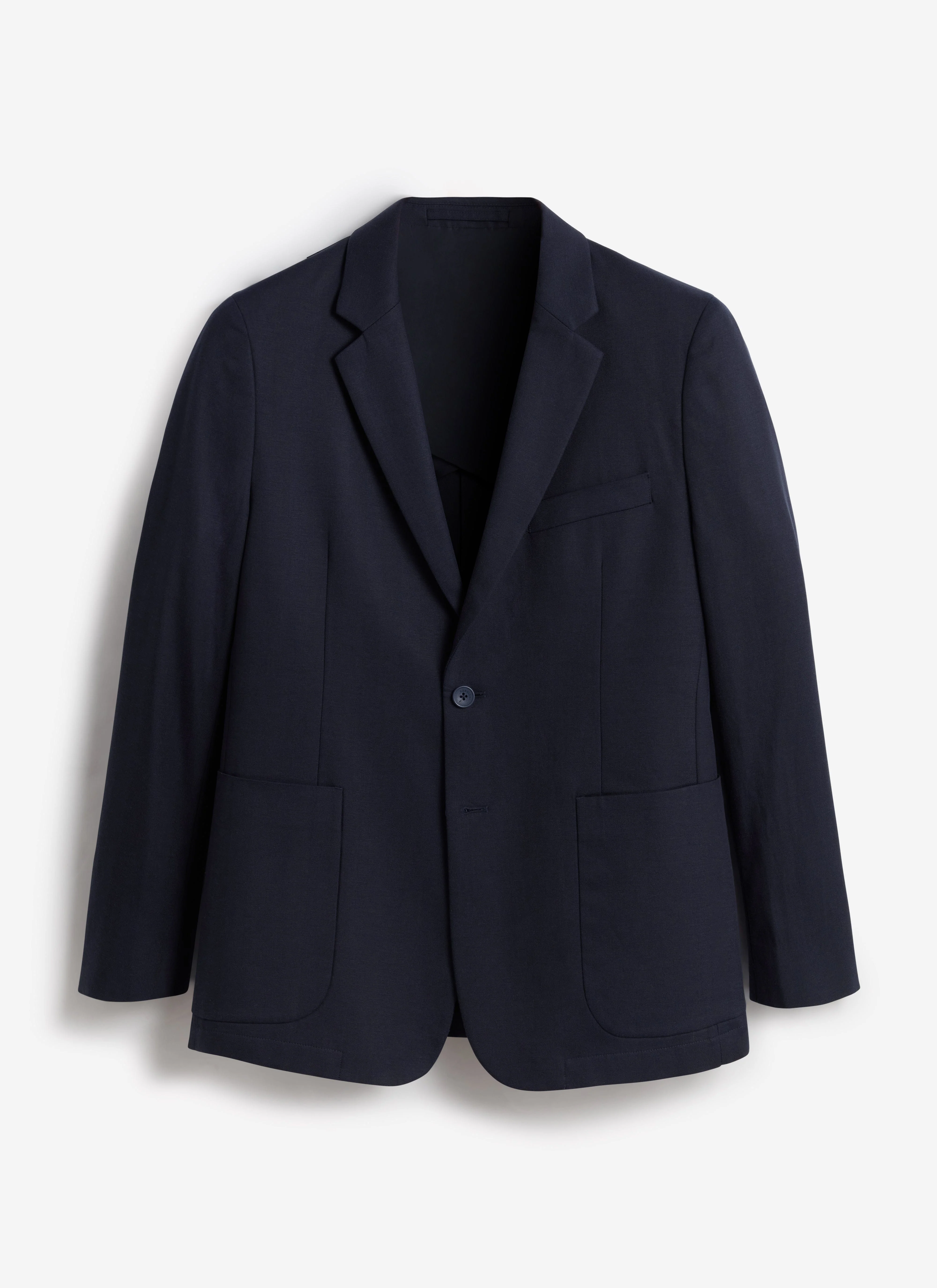 Lyocell Regular Blazer | Navy - Image 10