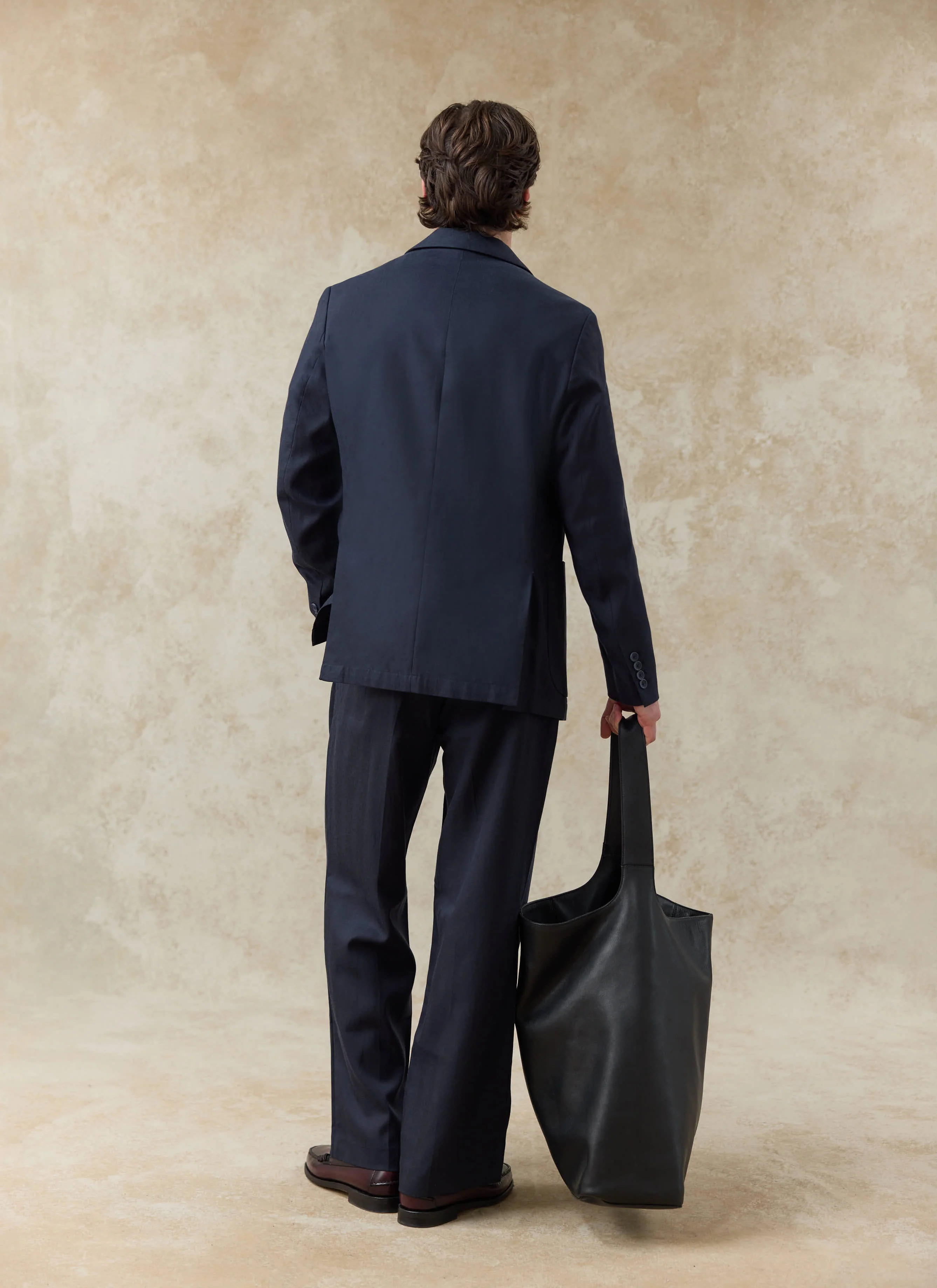Lyocell Regular Blazer | Navy - Image 3