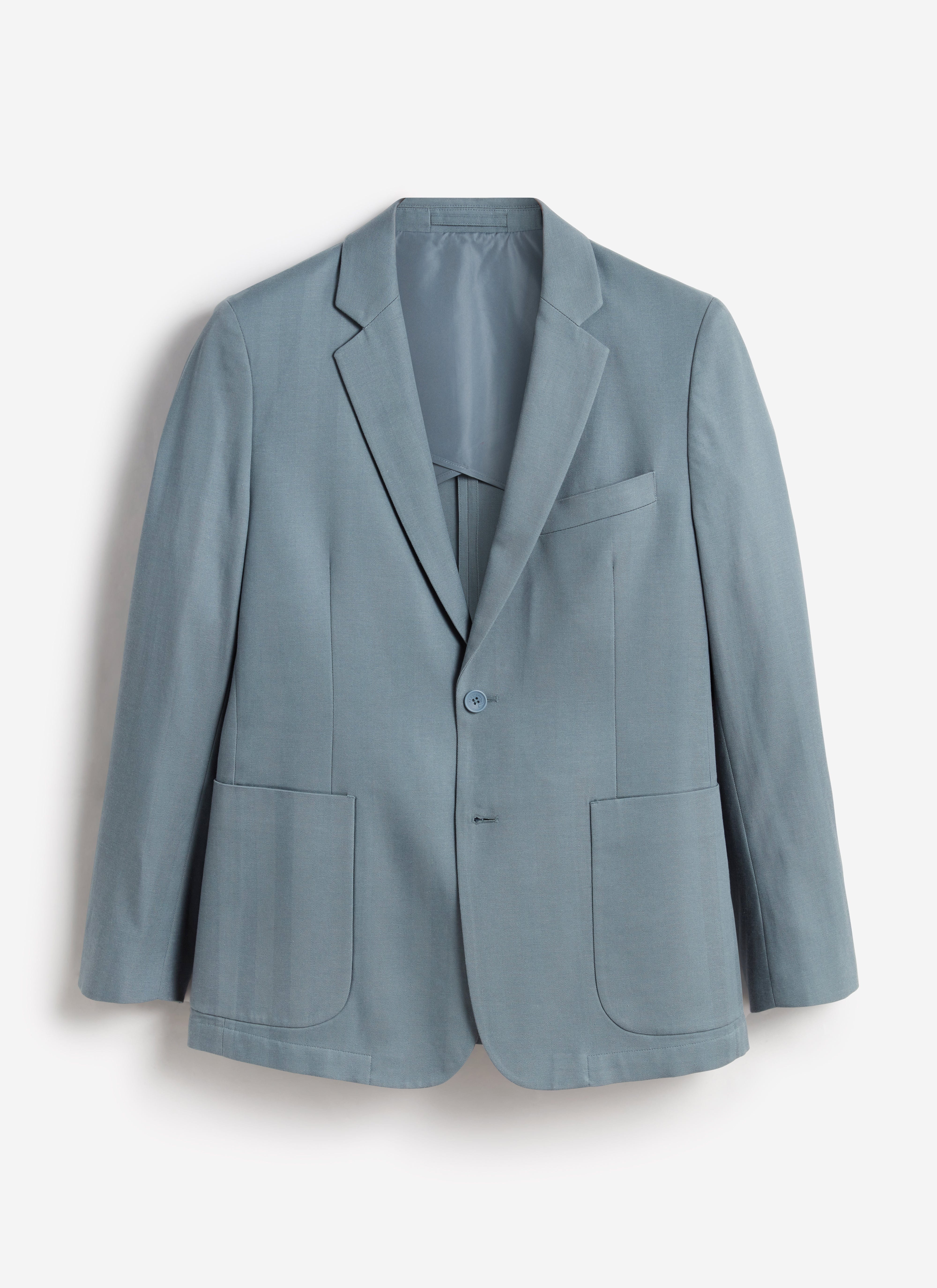 Lyocell Regular Blazer | Slate Blue - Image 8