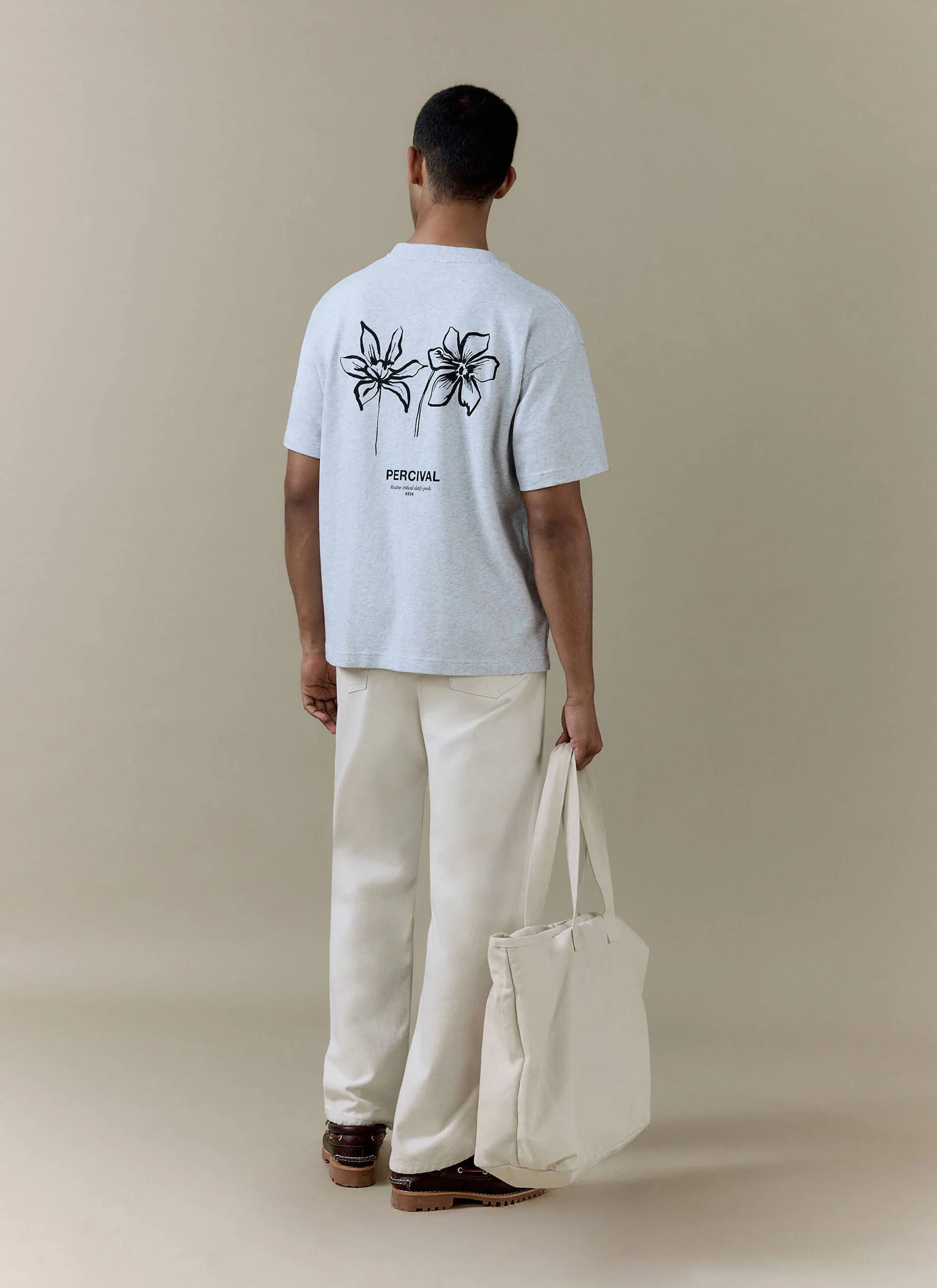 Melvin Oversized T Shirt | Organic Cotton | Grey - Image 3