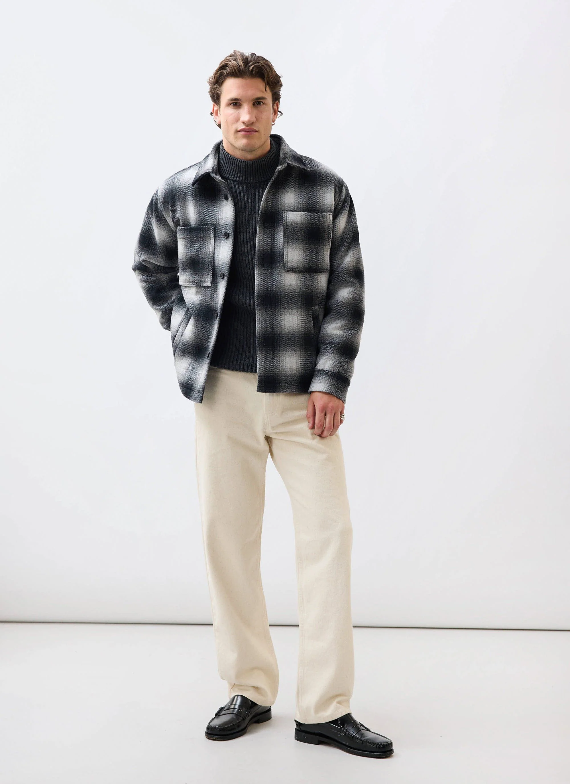 Check Overshirt | Grey - Image 6