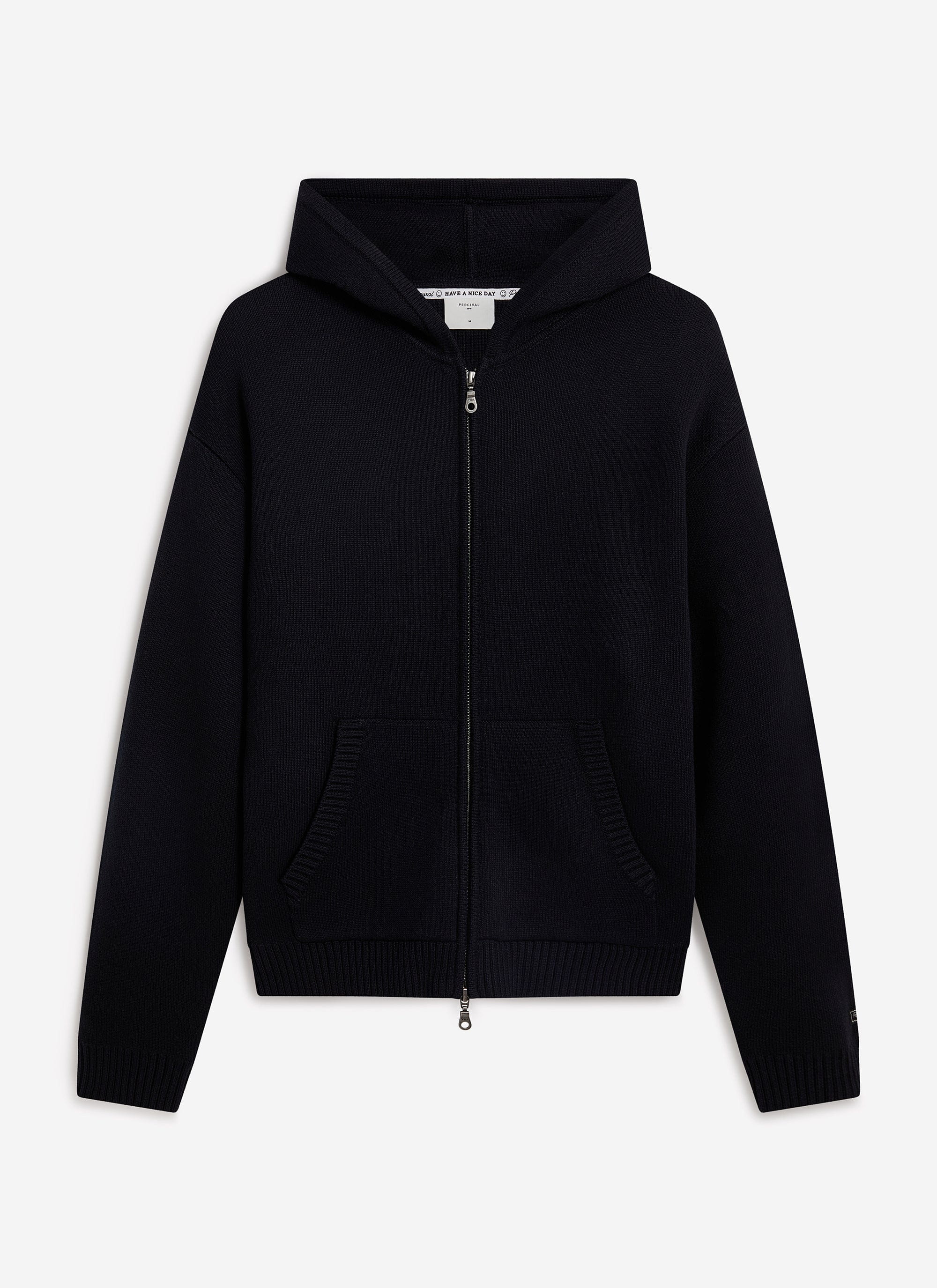 Chronicle Knitted Hoodie | Cotton | Black - Image 8