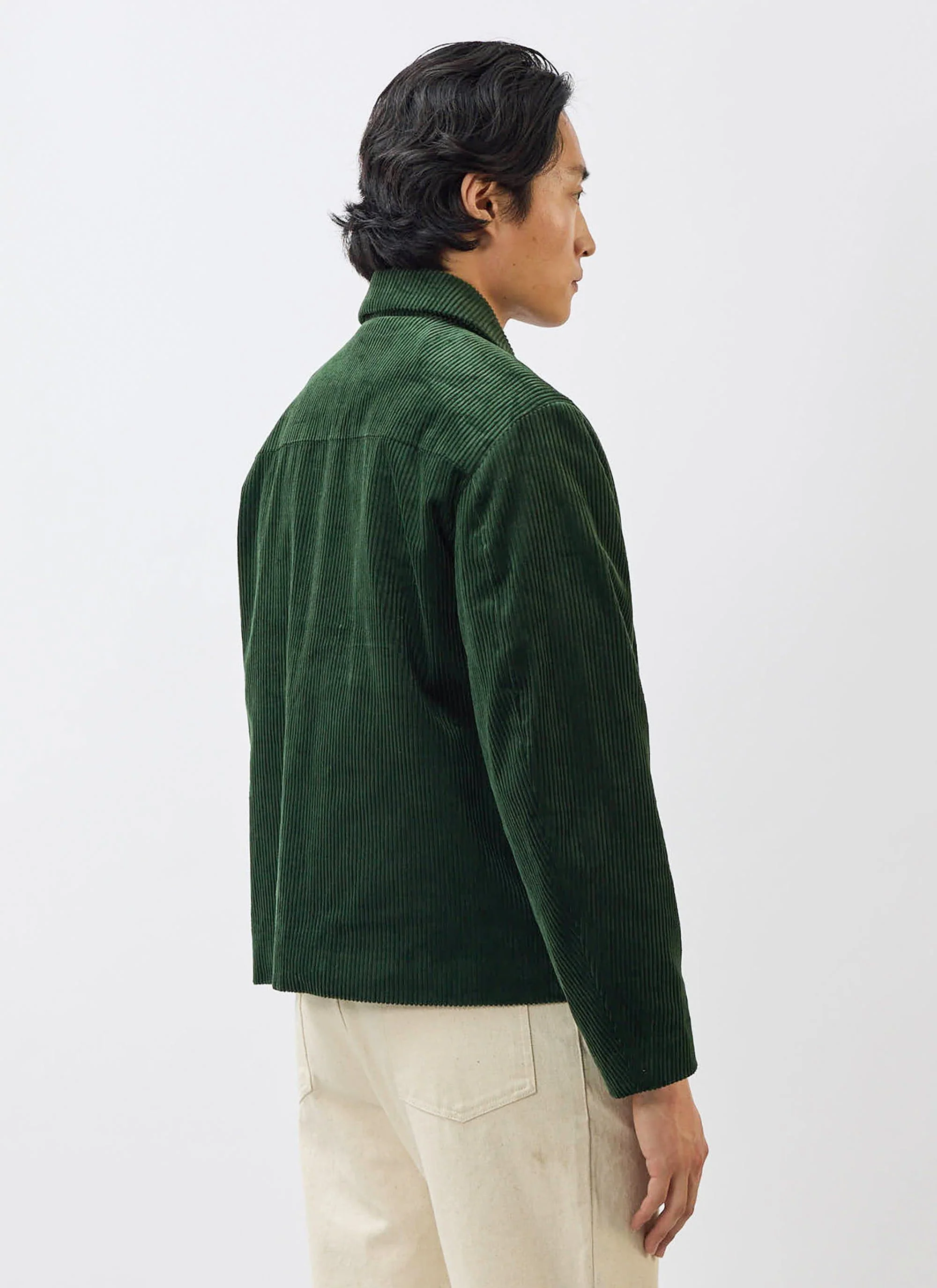 Cord Overshirt | Forest - Image 3