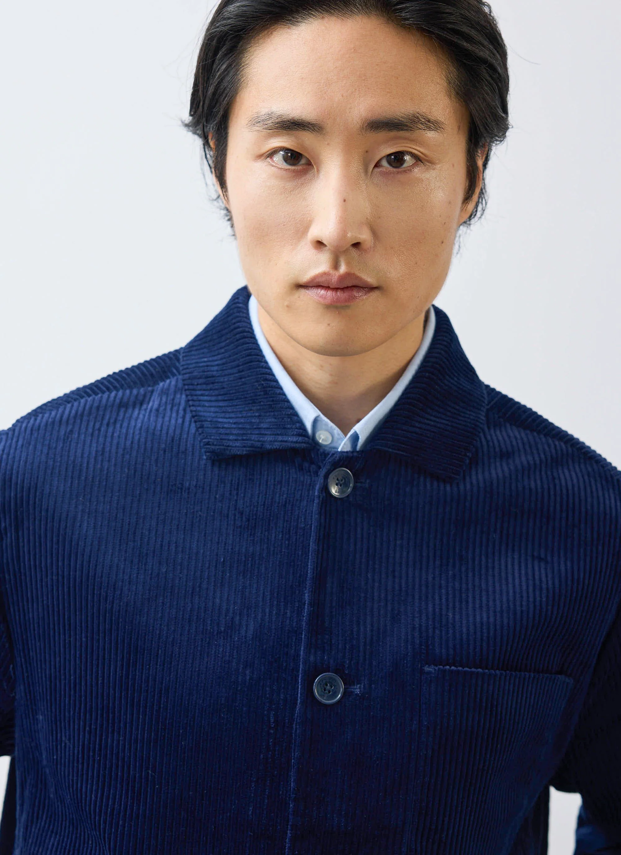 Cord Overshirt | Navy - Image 4