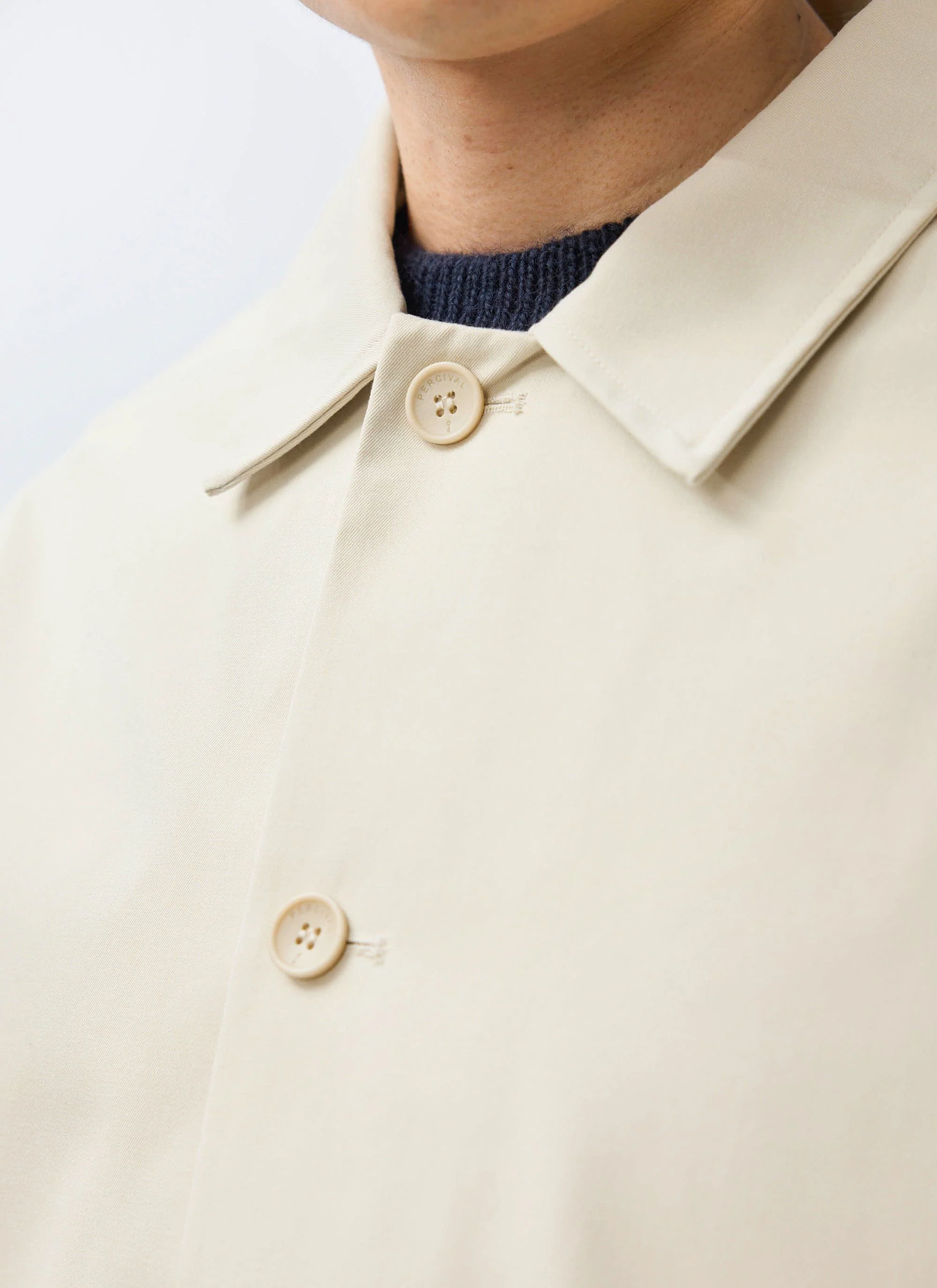 Sherlock Short Trench Coat | Waterproof | Stone with Cinnamon - Image 3