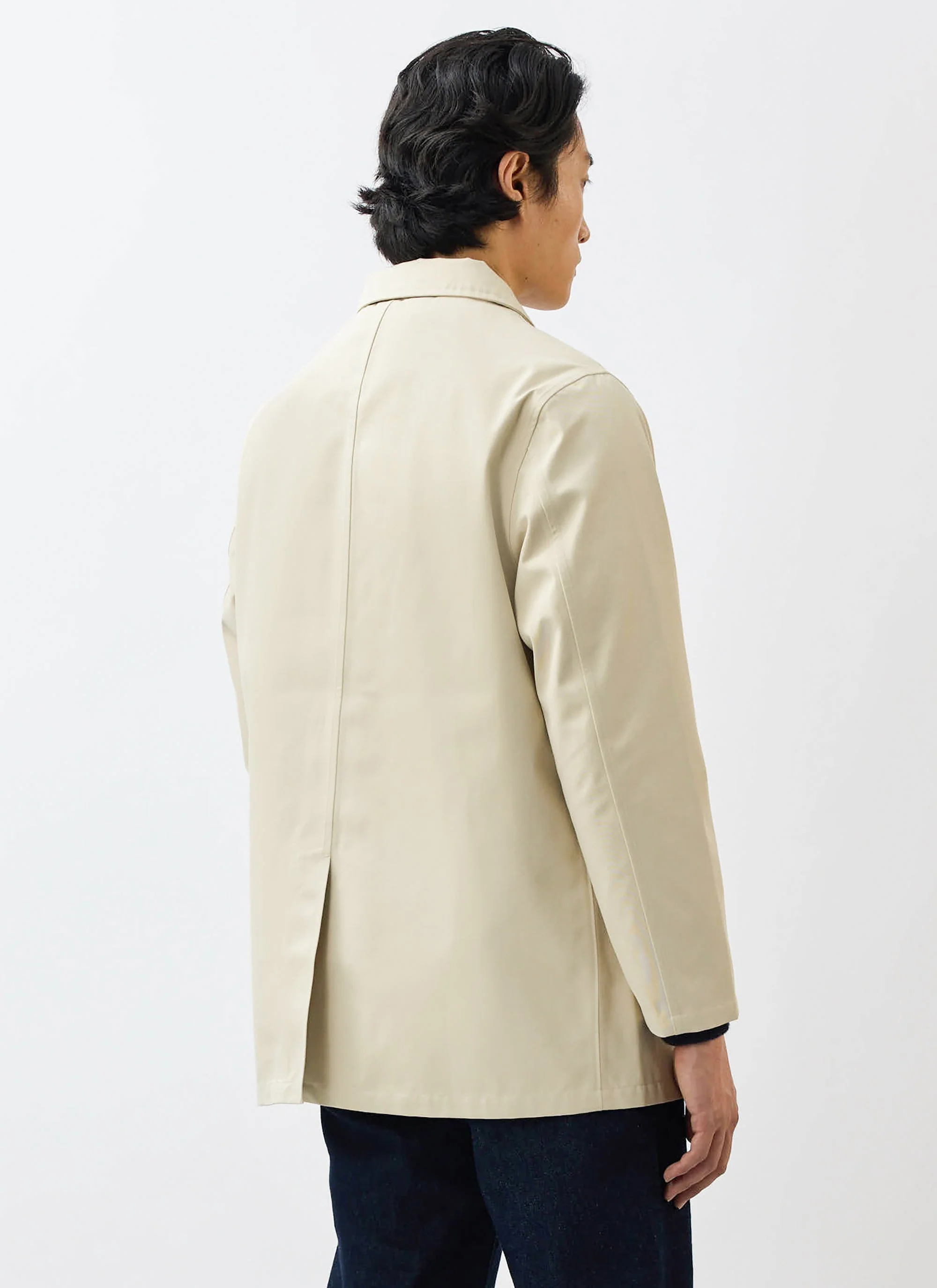 Sherlock Short Trench Coat | Waterproof | Stone with Cinnamon - Image 8