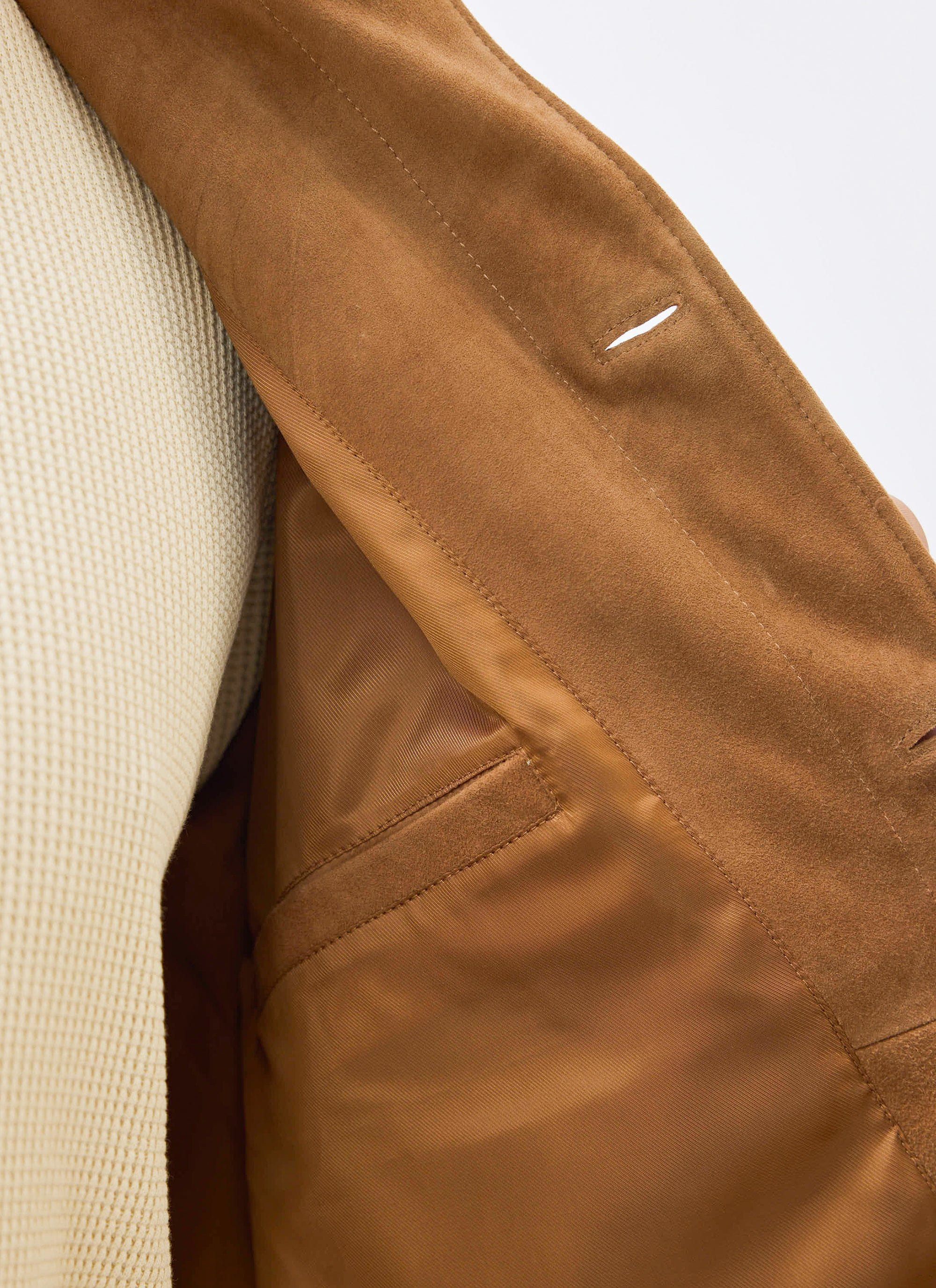 Afterward Suede Chore Jacket | Tan - Image 7