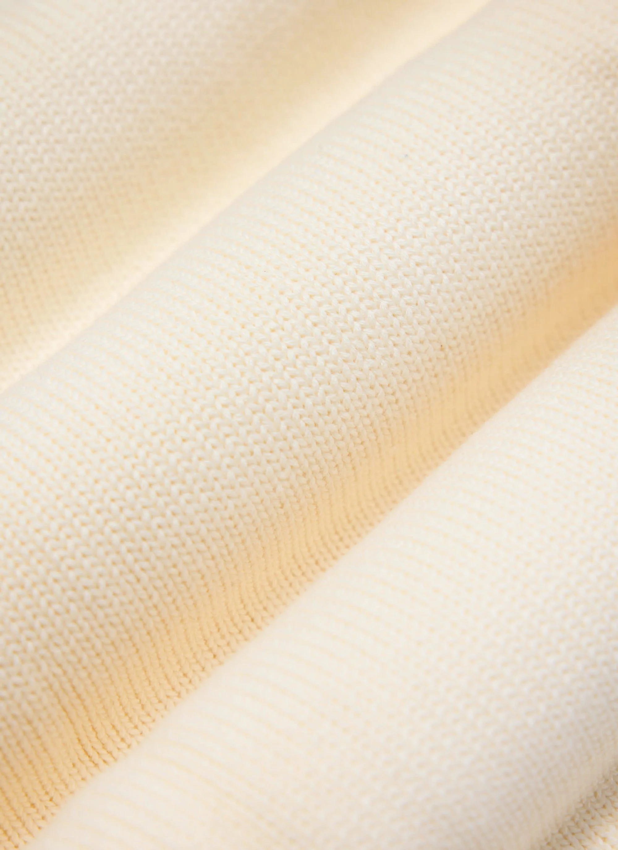 Verso Short Sleeve Knitted Shirt | Cotton | Cream - Image 7