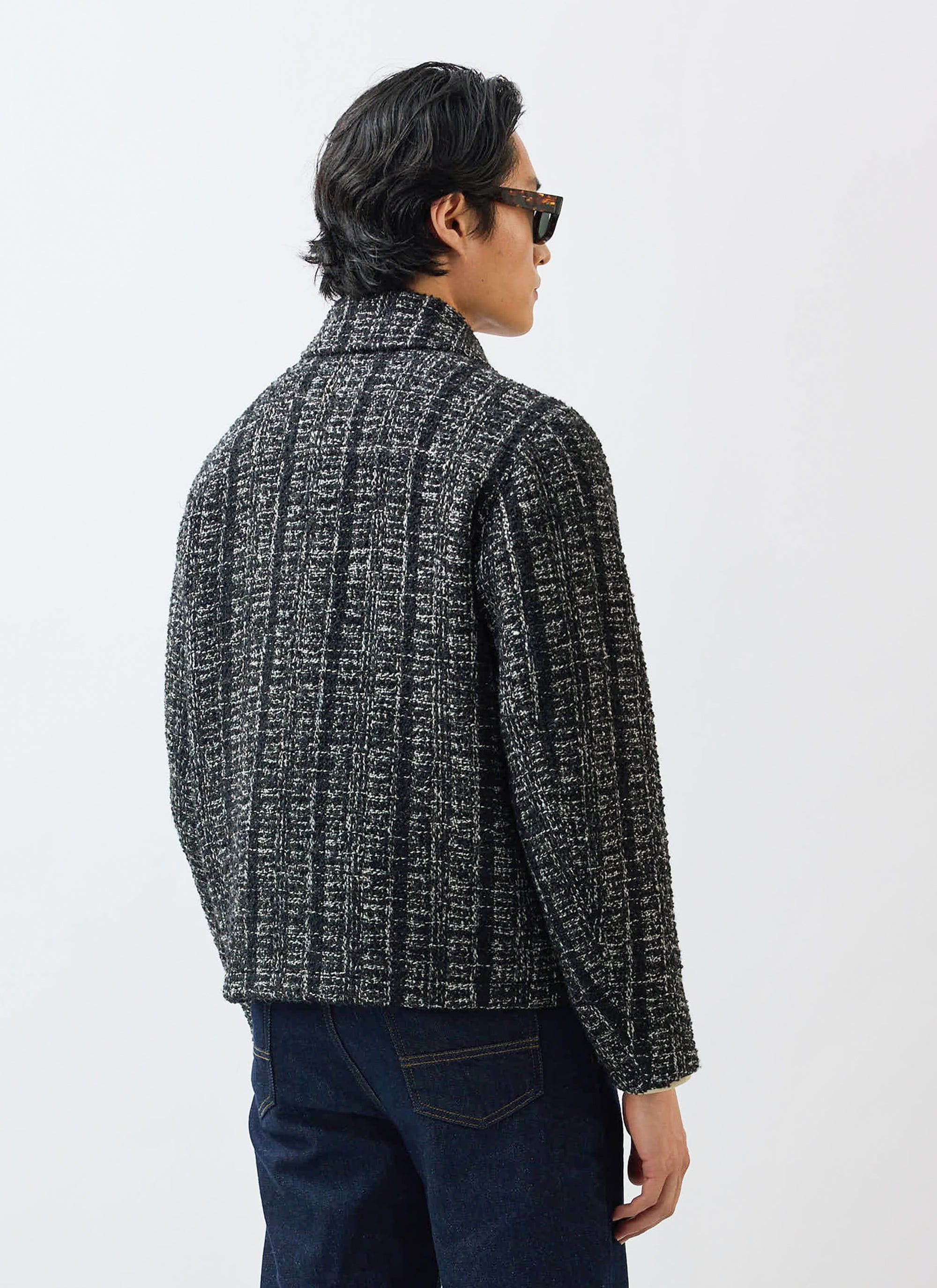Ingegno Zip Wool Boxy Jacket | Black - Image 4