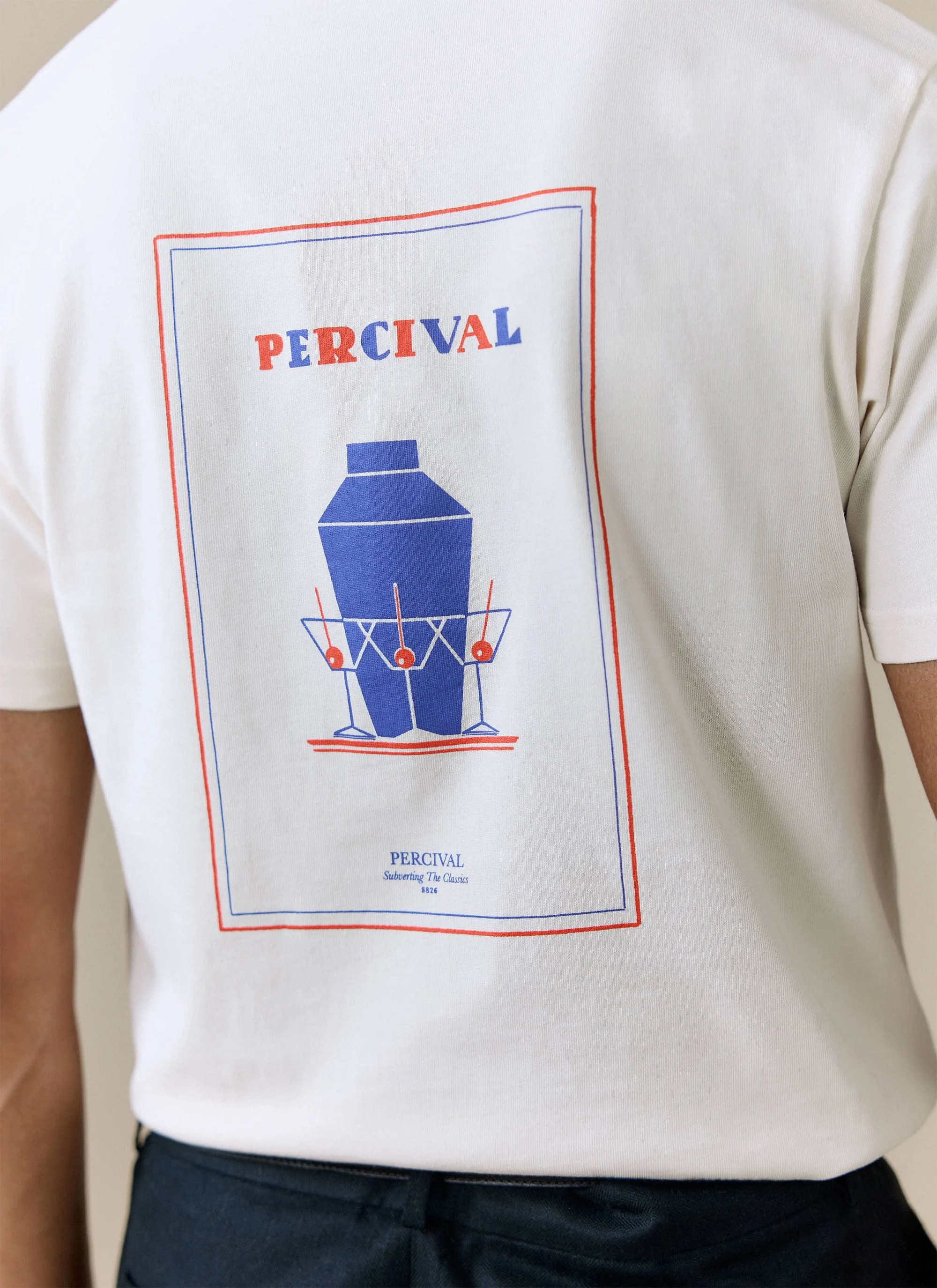 Mixologist Martini T Shirt | Organic Cotton | Cream