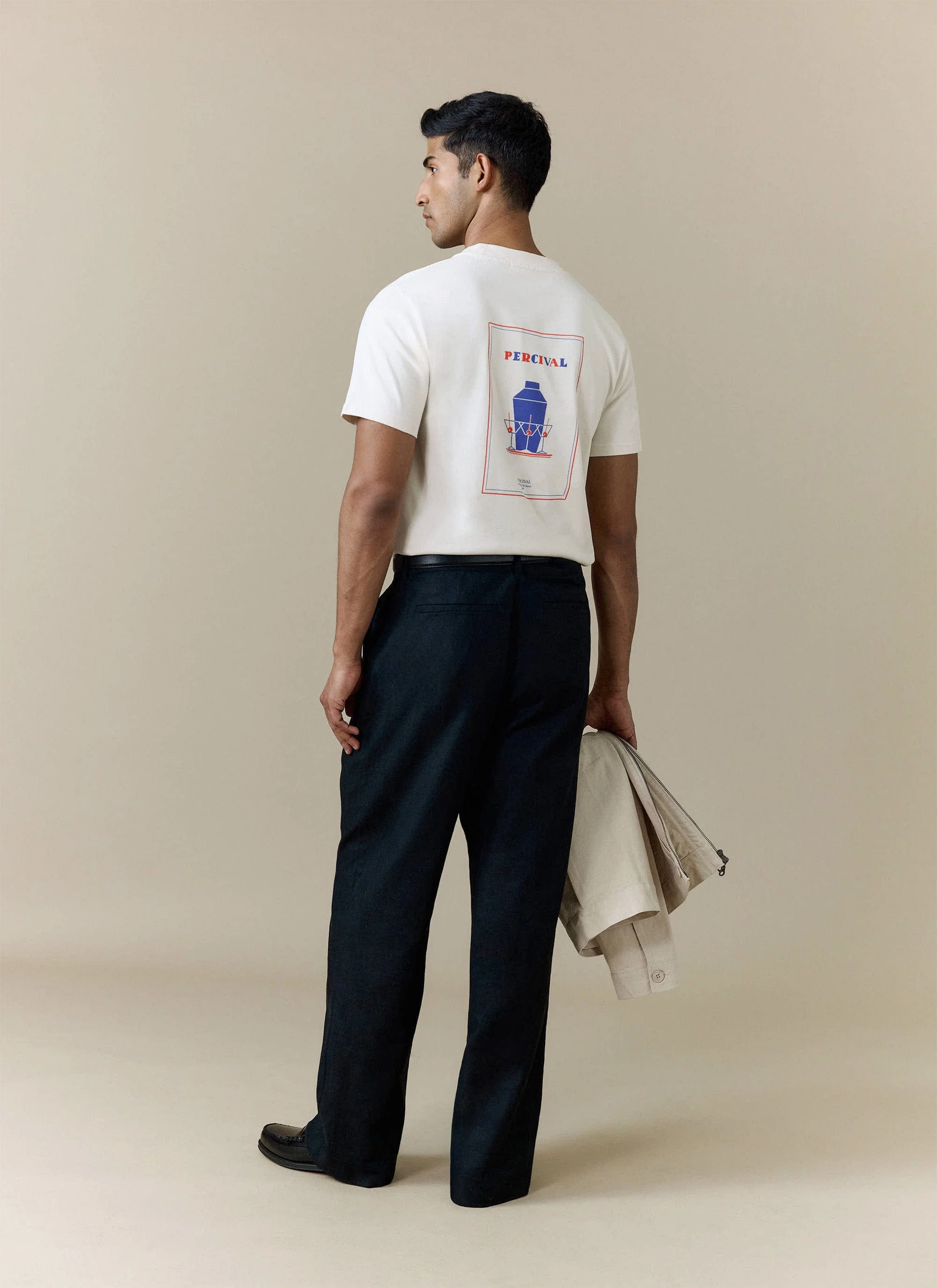 Mixologist Martini T Shirt | Organic Cotton | Cream - Image 2