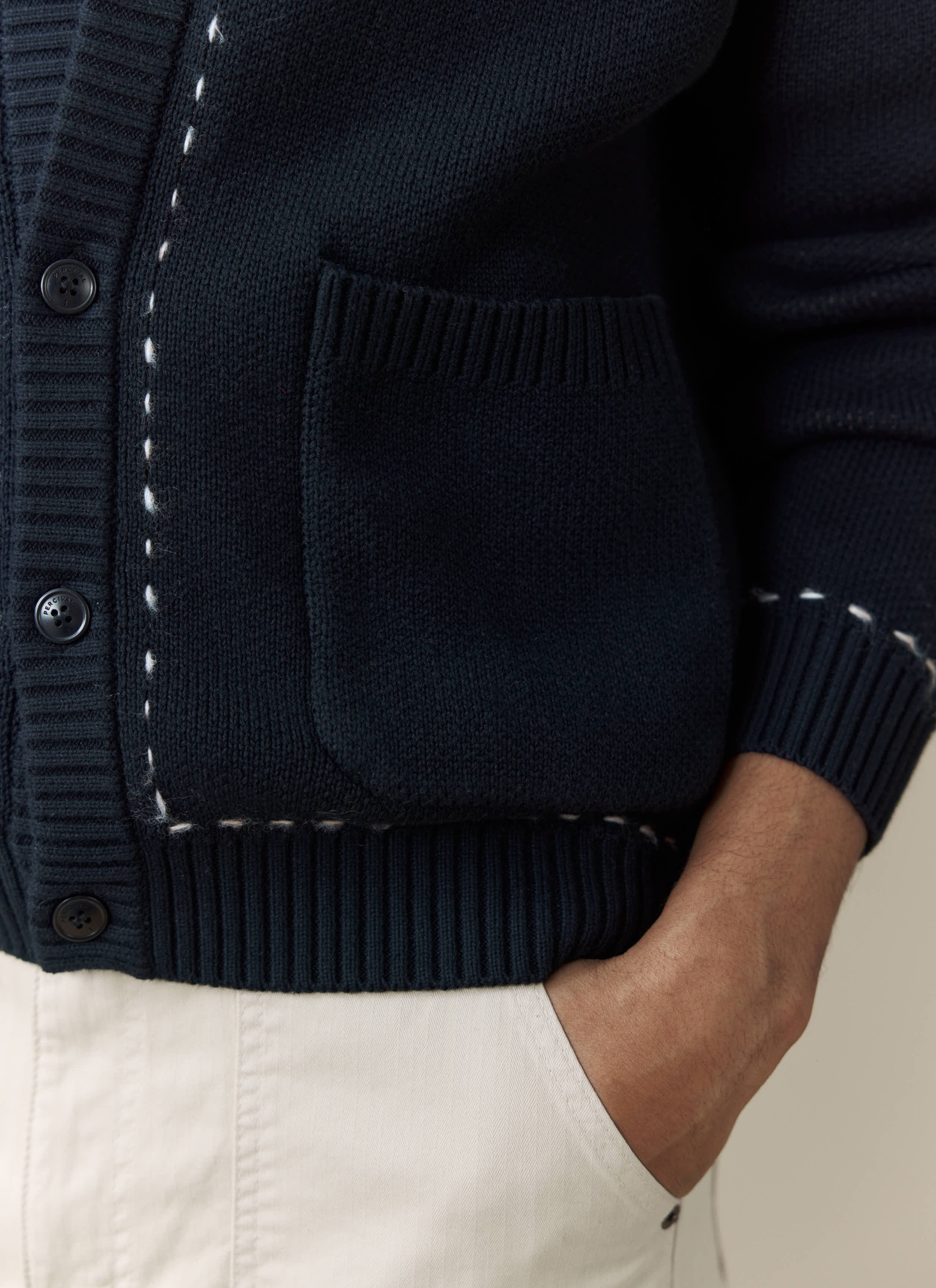 Module Boxy Cardigan | Cotton | Black - Image 6