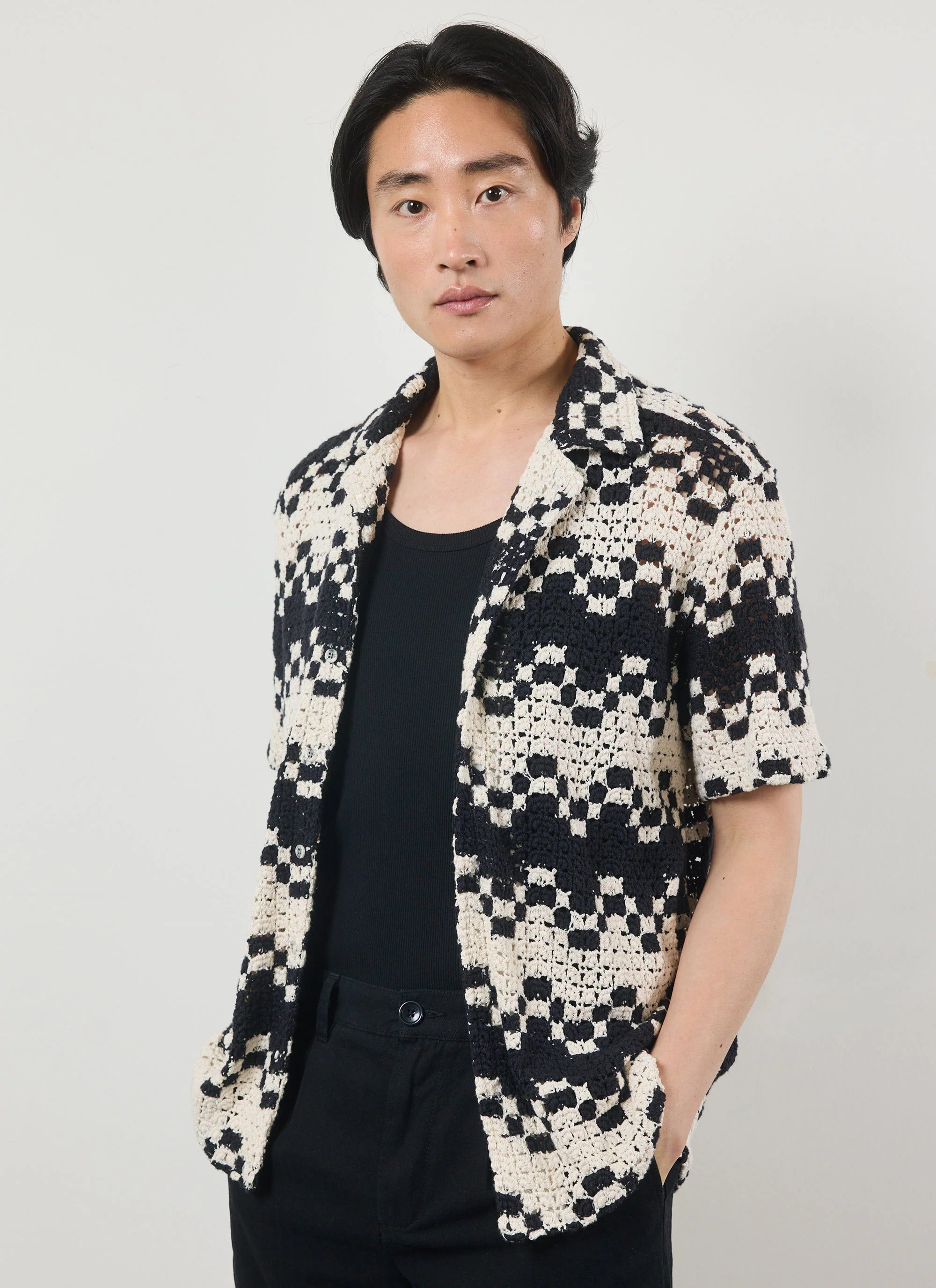 Naples Crochet Cuban Shirt | Cotton | Cream - Image 4