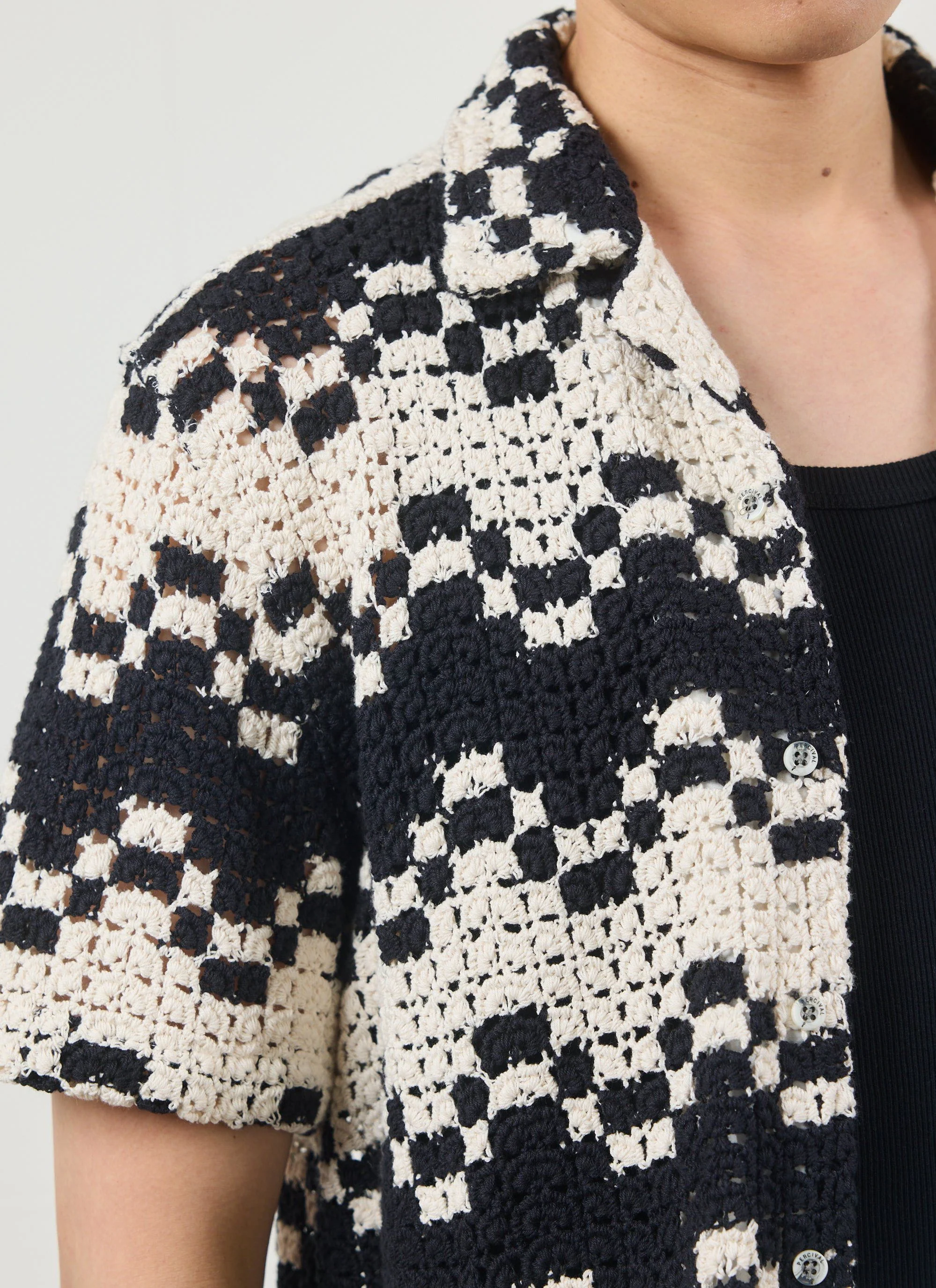 Naples Crochet Cuban Shirt | Cotton | Cream - Image 7