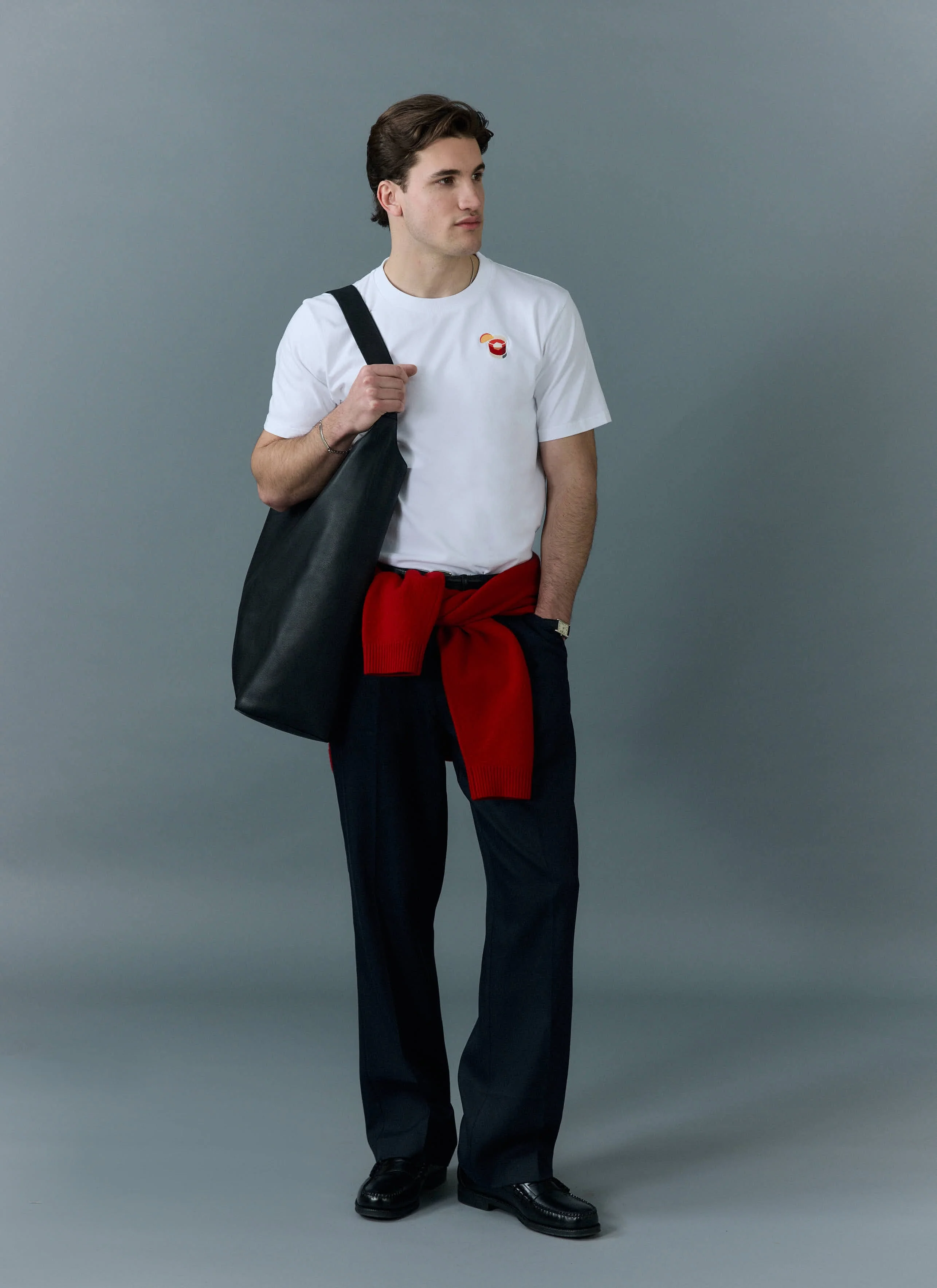Negroni Embroidered T Shirt | Organic Cotton | White - Image 3