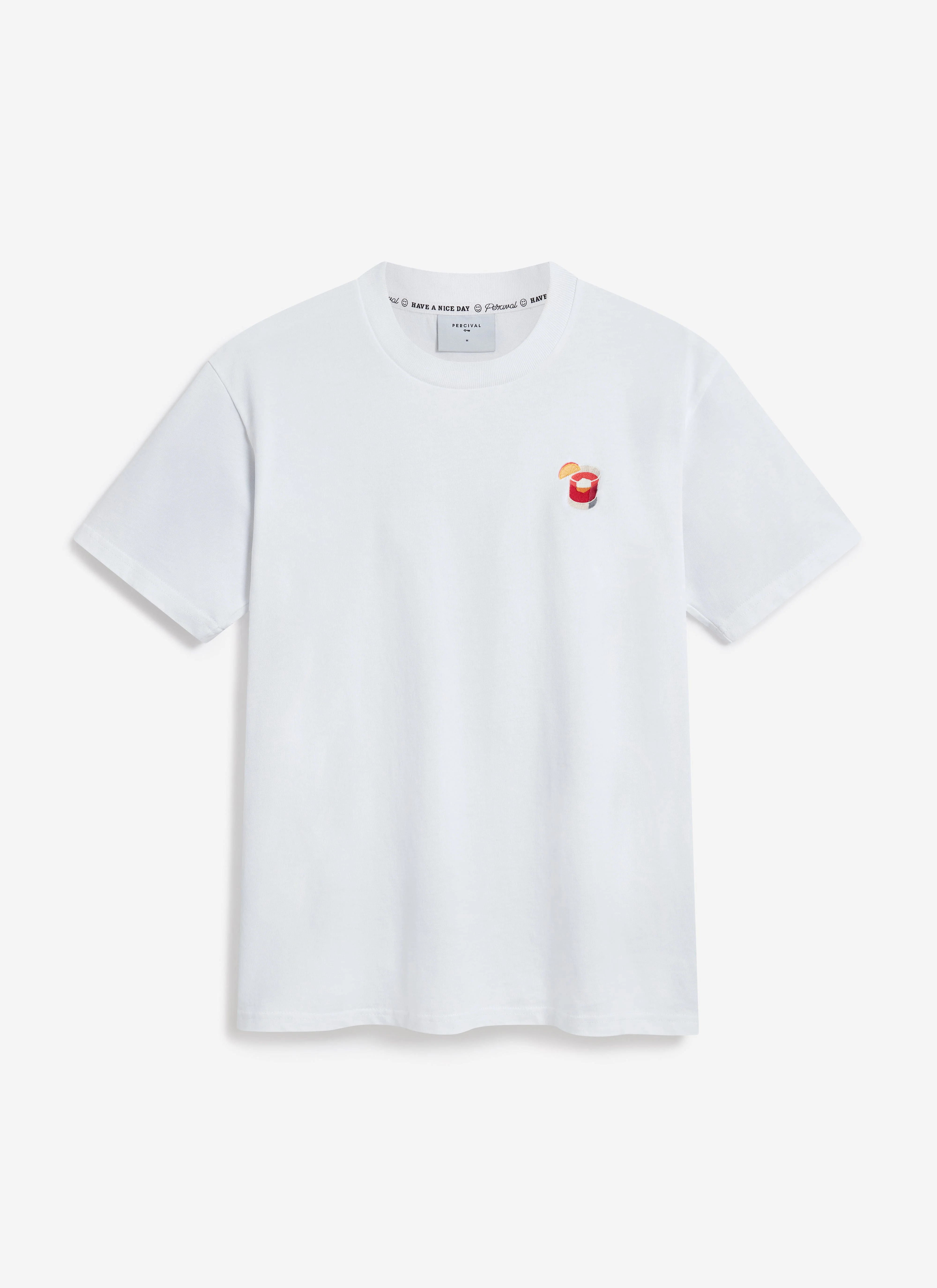 Negroni Embroidered T Shirt | Organic Cotton | White - Image 4