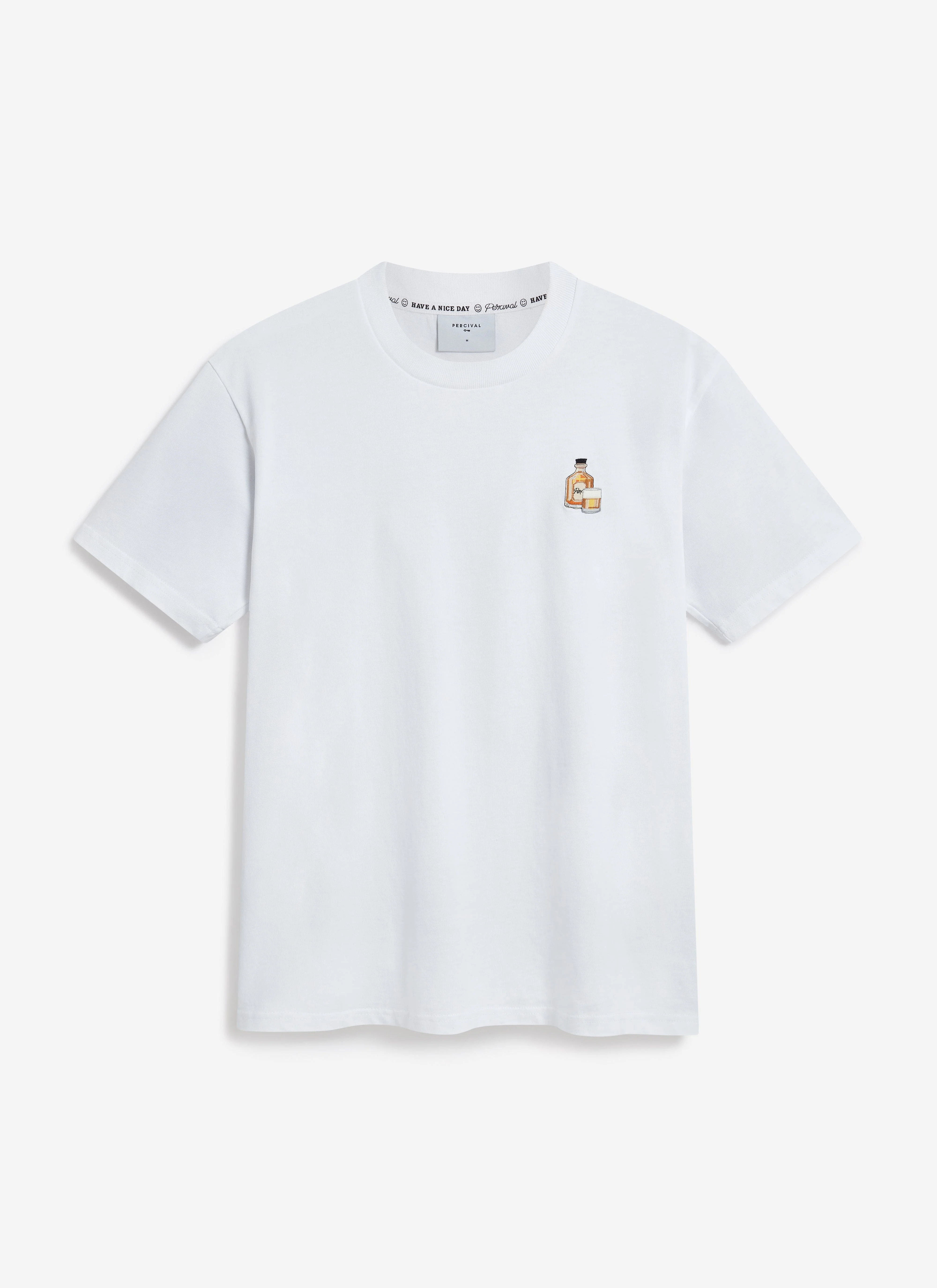 Old Fashioned T Shirt | Embroidered Organic Cotton | White - Image 4
