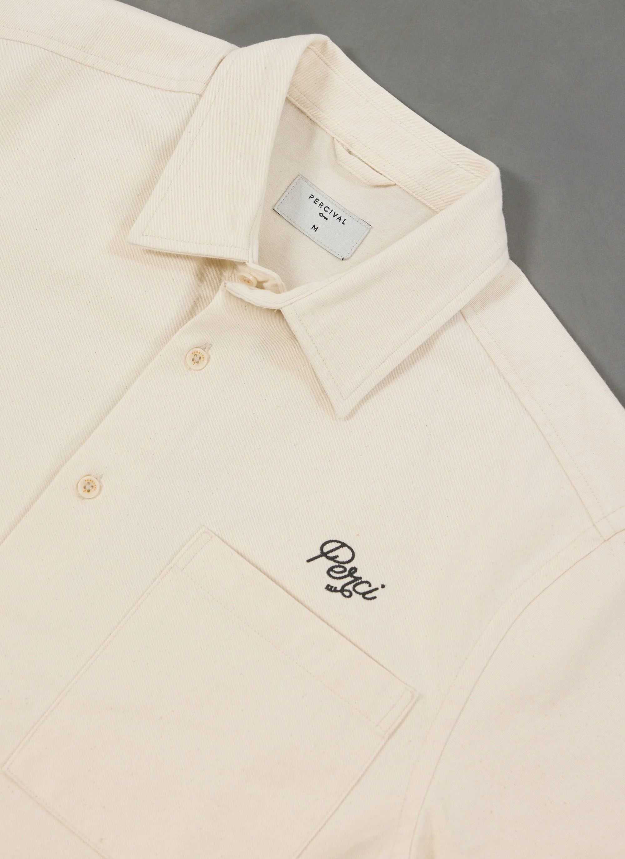 Olive Embroidered Cropped Shirt | White - Image 8
