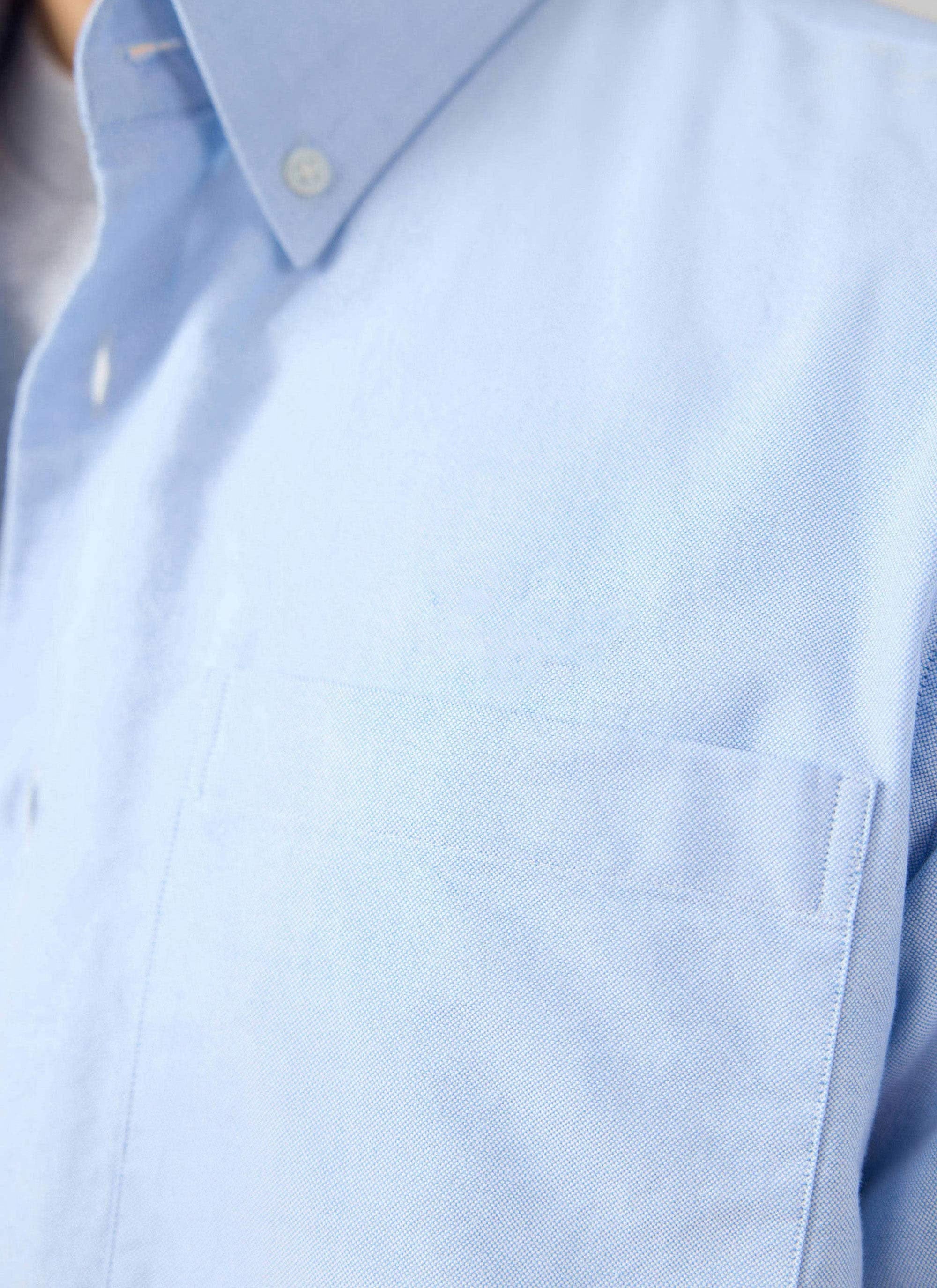 Oxford Regular Shirt | Cotton | Light Blue - Image 3
