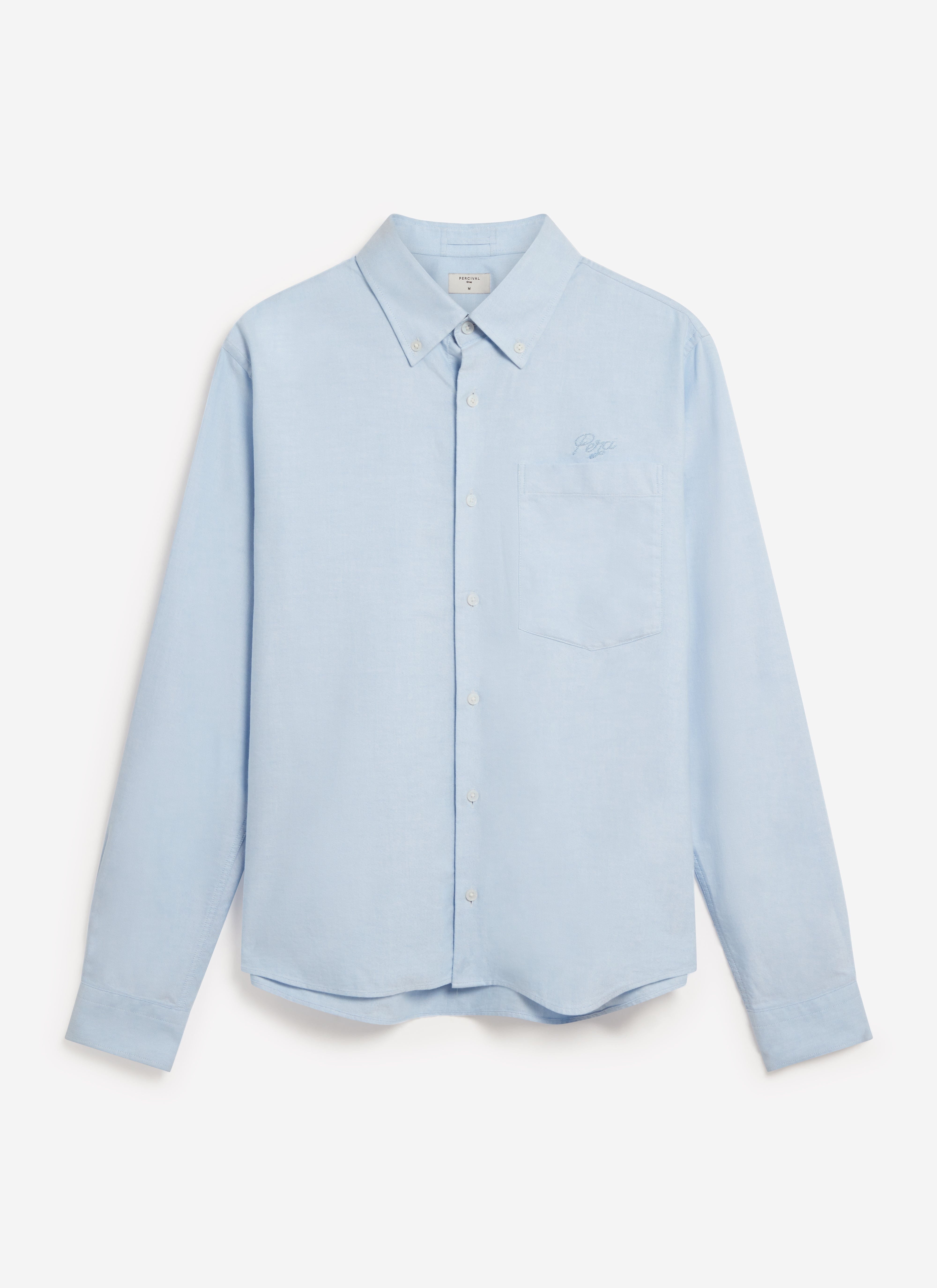 Oxford Regular Shirt | Cotton | Light Blue - Image 7