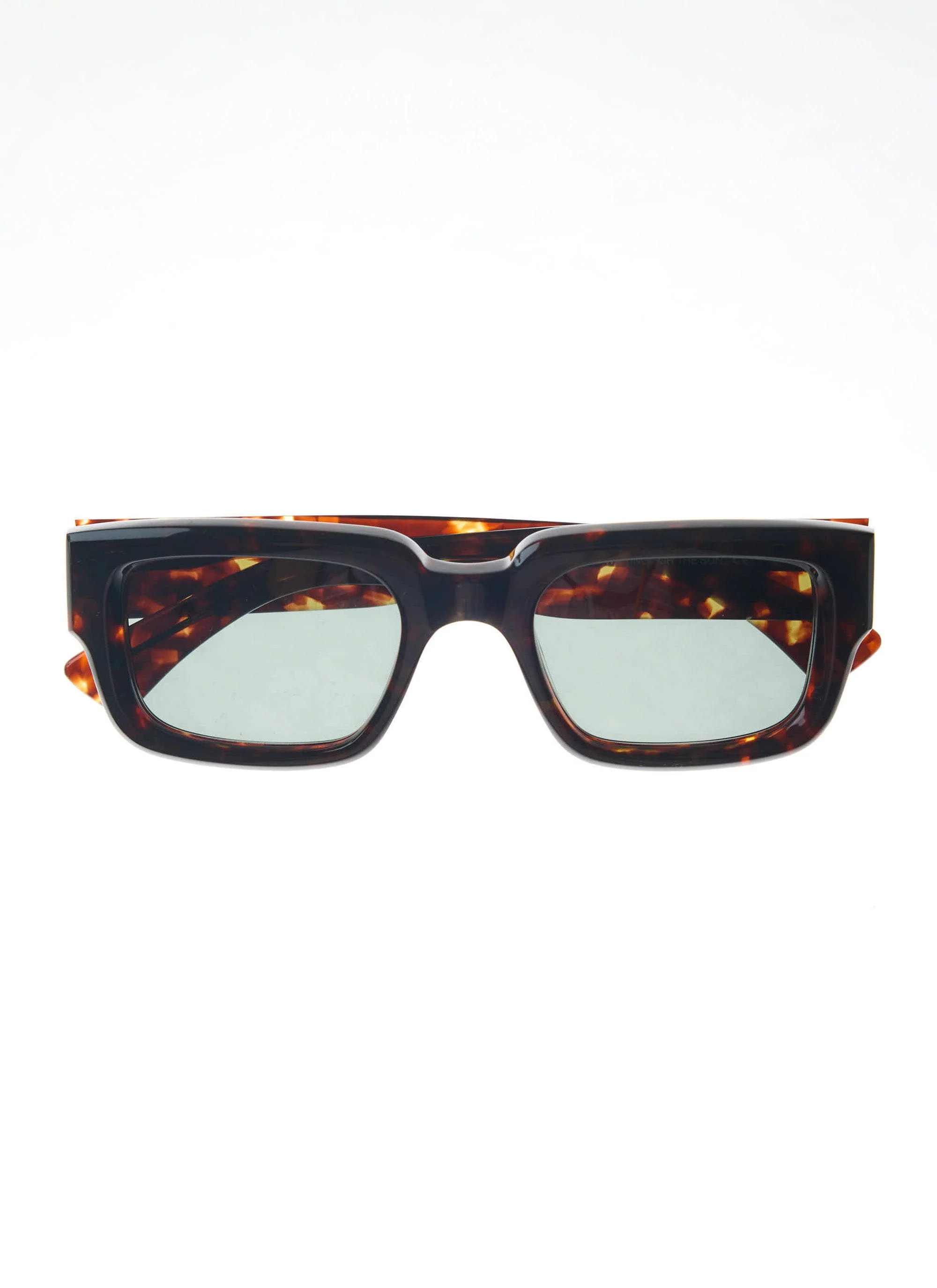 P002-E20 Demi Brown Tortoise Sunglasses | Bottle Green Lenses - Image 2