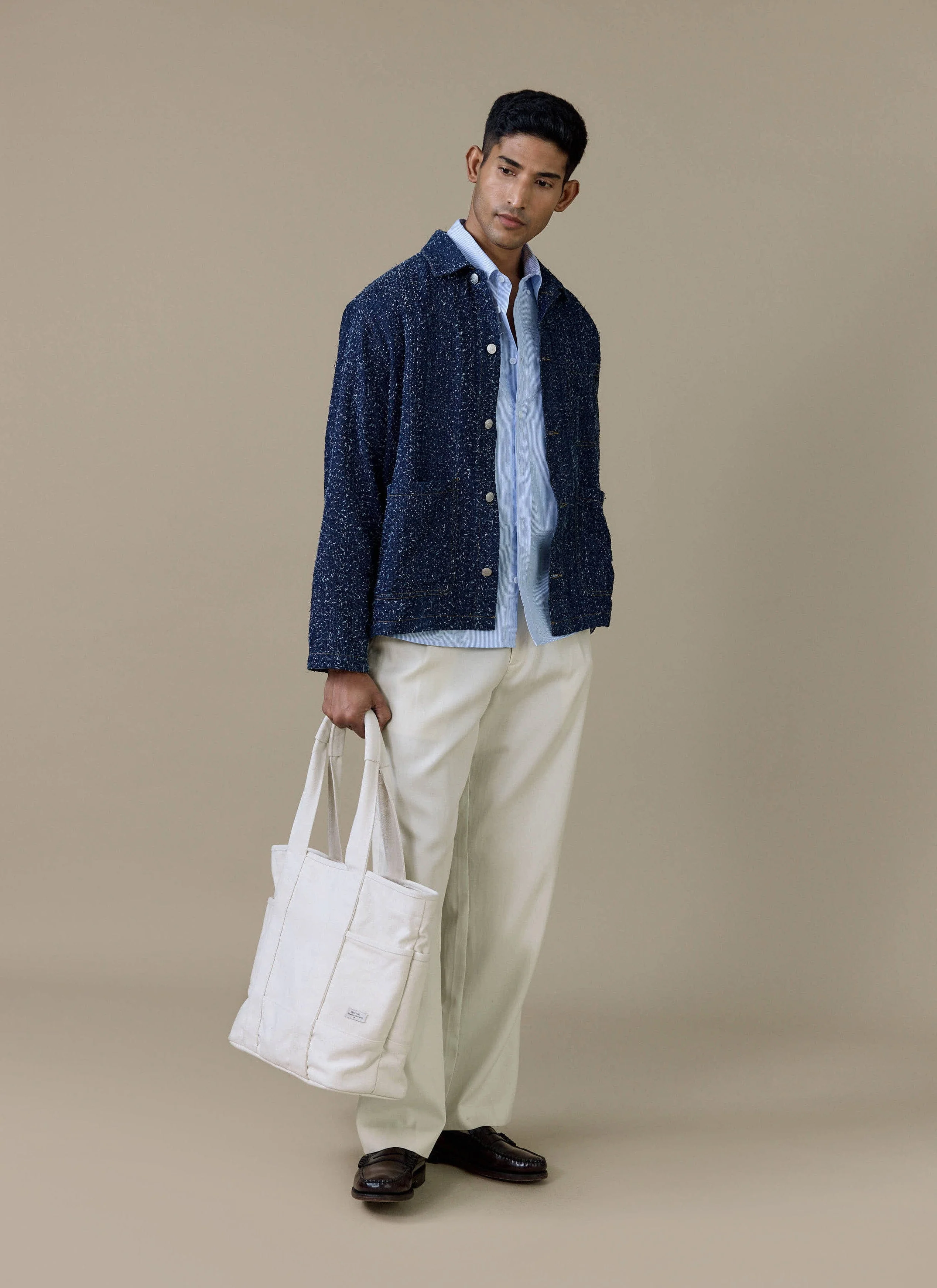Parsons Chore Jacket | Cotton | Navy - Image 3