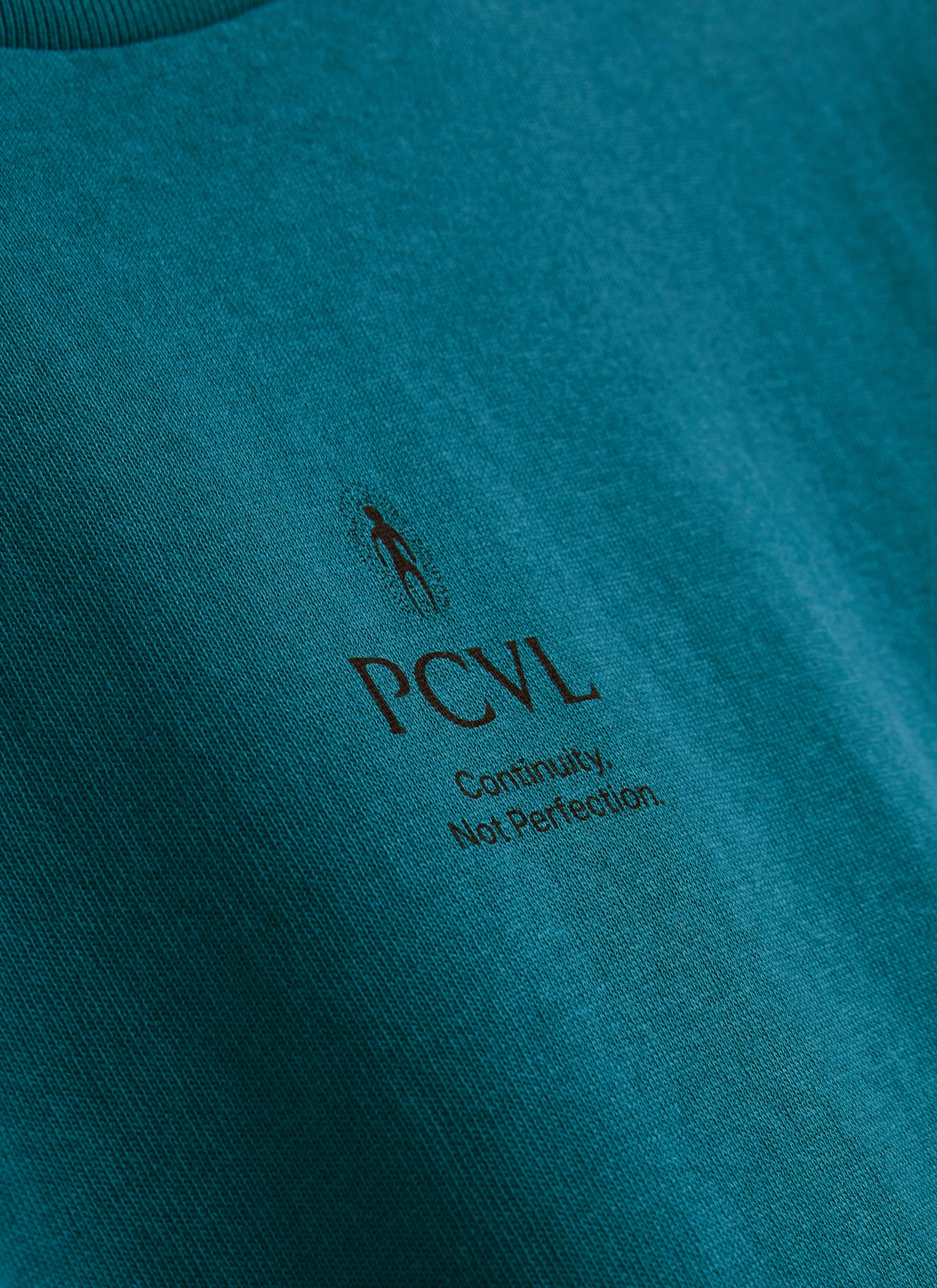 PCVL Aura Boxy Printed T Shirt | Organic Cotton | Blue - Image 2
