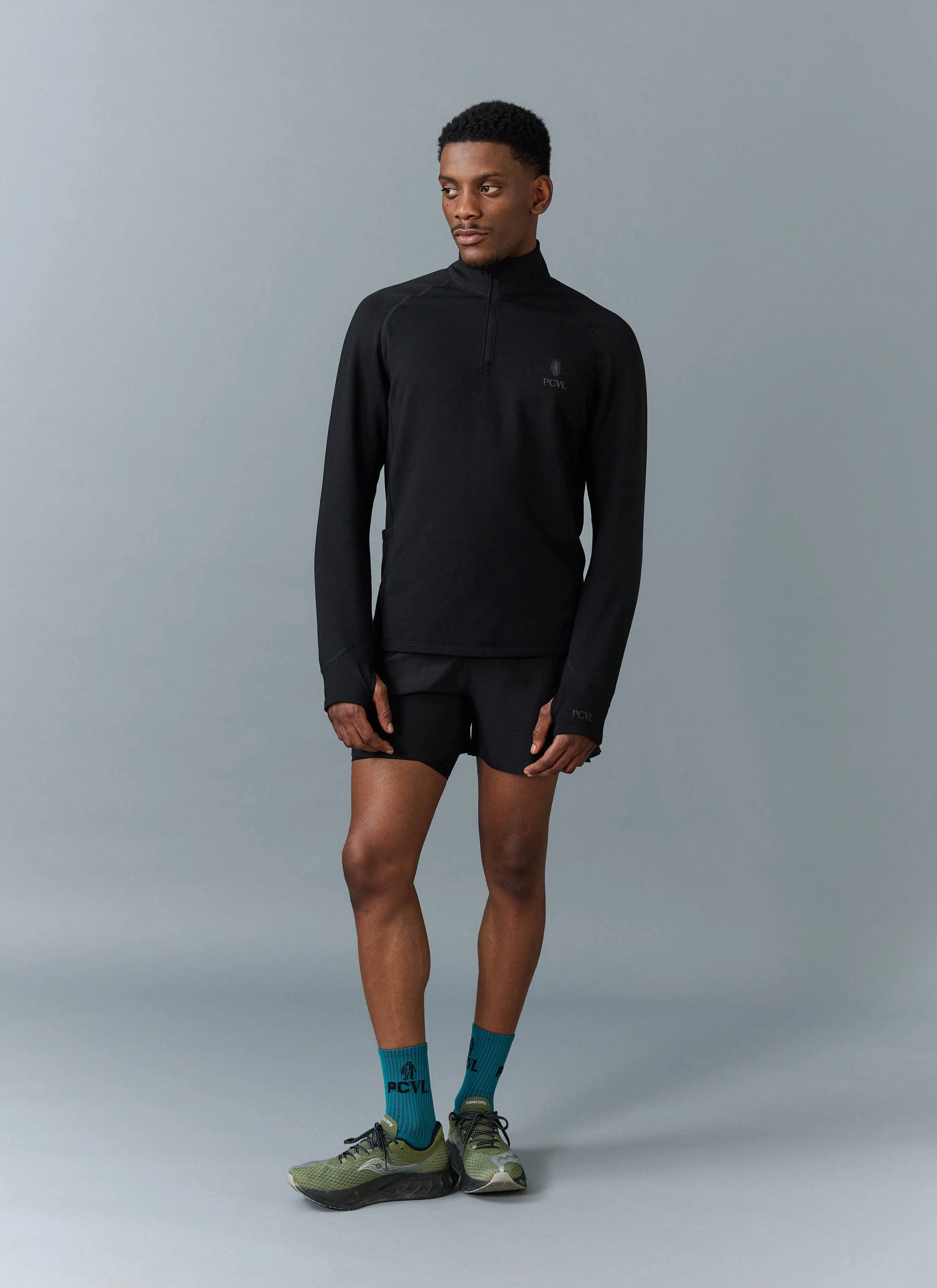 PCVL Base Layer Quarter Zip Jacket | Black - Image 4