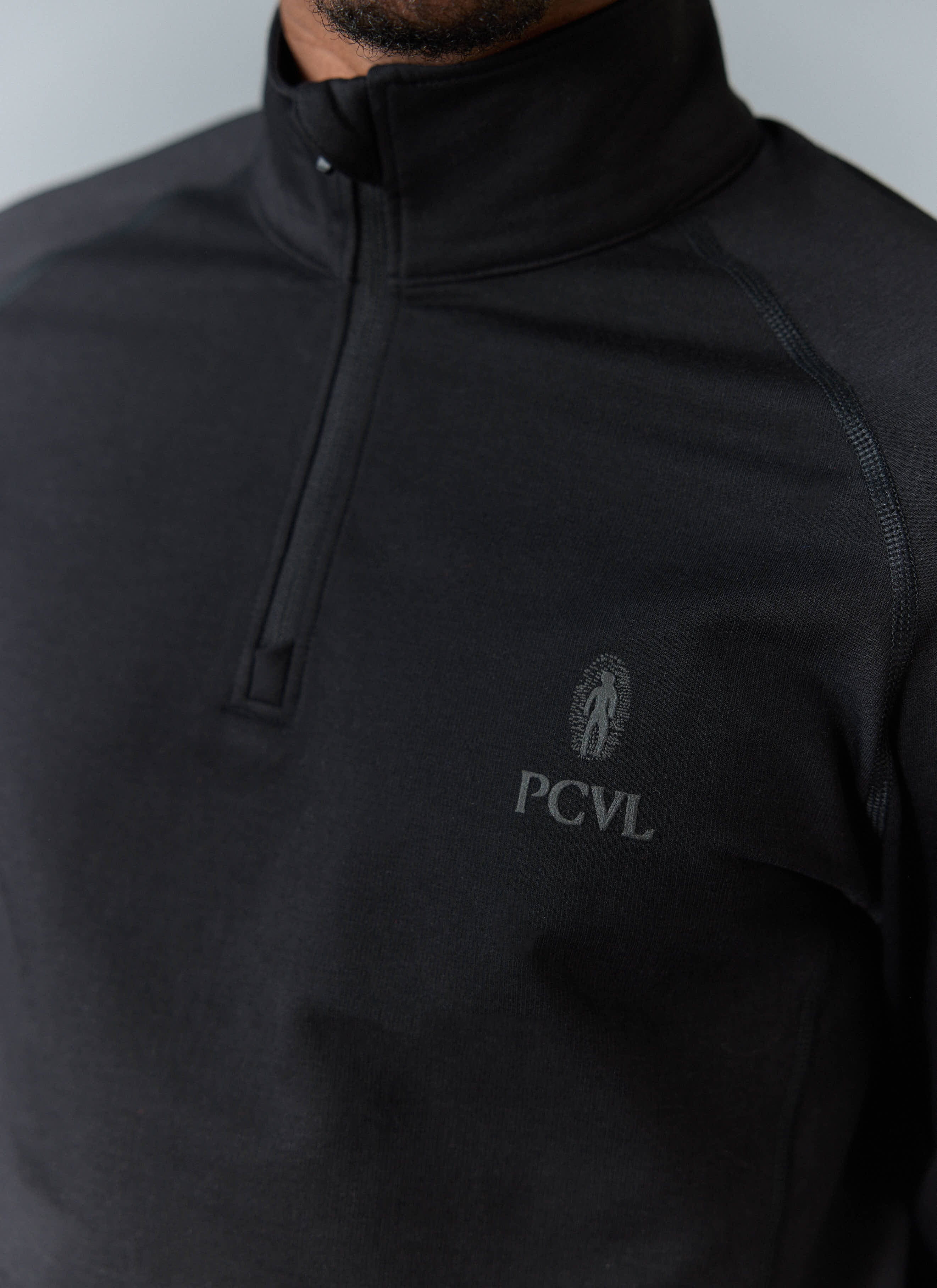 PCVL Base Layer Quarter Zip Jacket | Black - Image 8