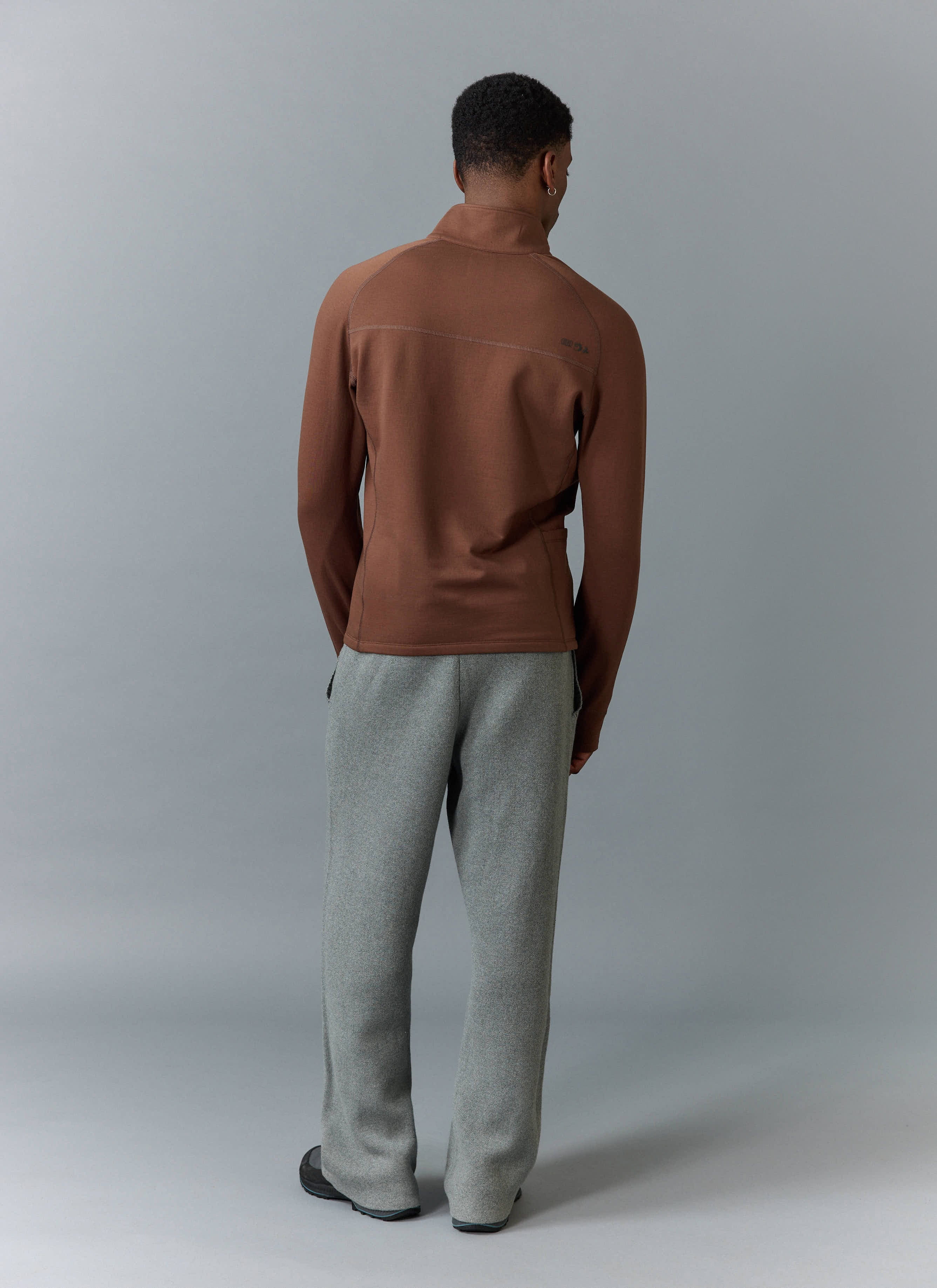 PCVL Base Layer Quarter Zip Jacket | Rust - Image 8
