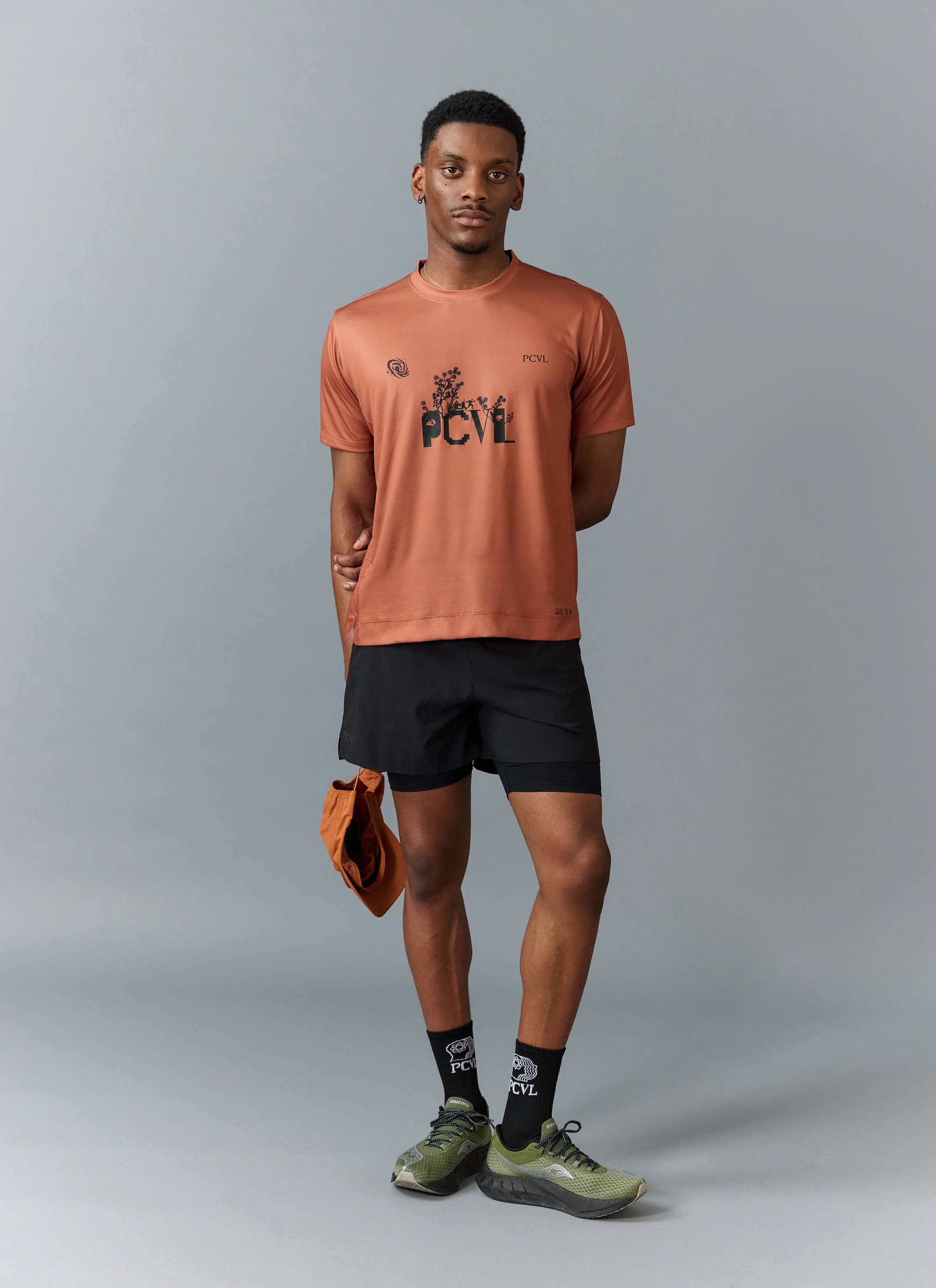 PCVL Graphic Printed Performance Top | Rust