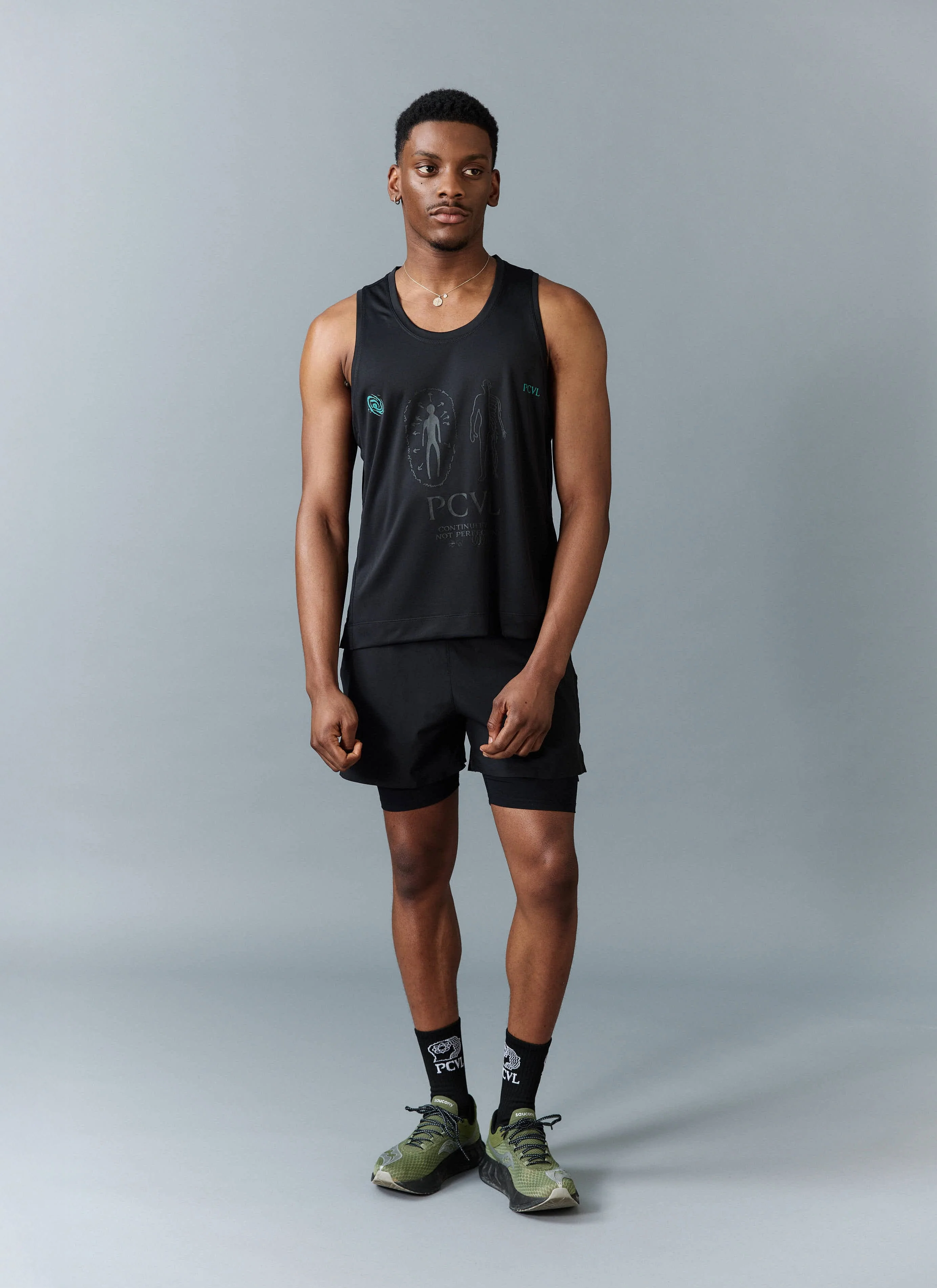 PCVL Graphic Printed Performance Vest | Black - Image 7