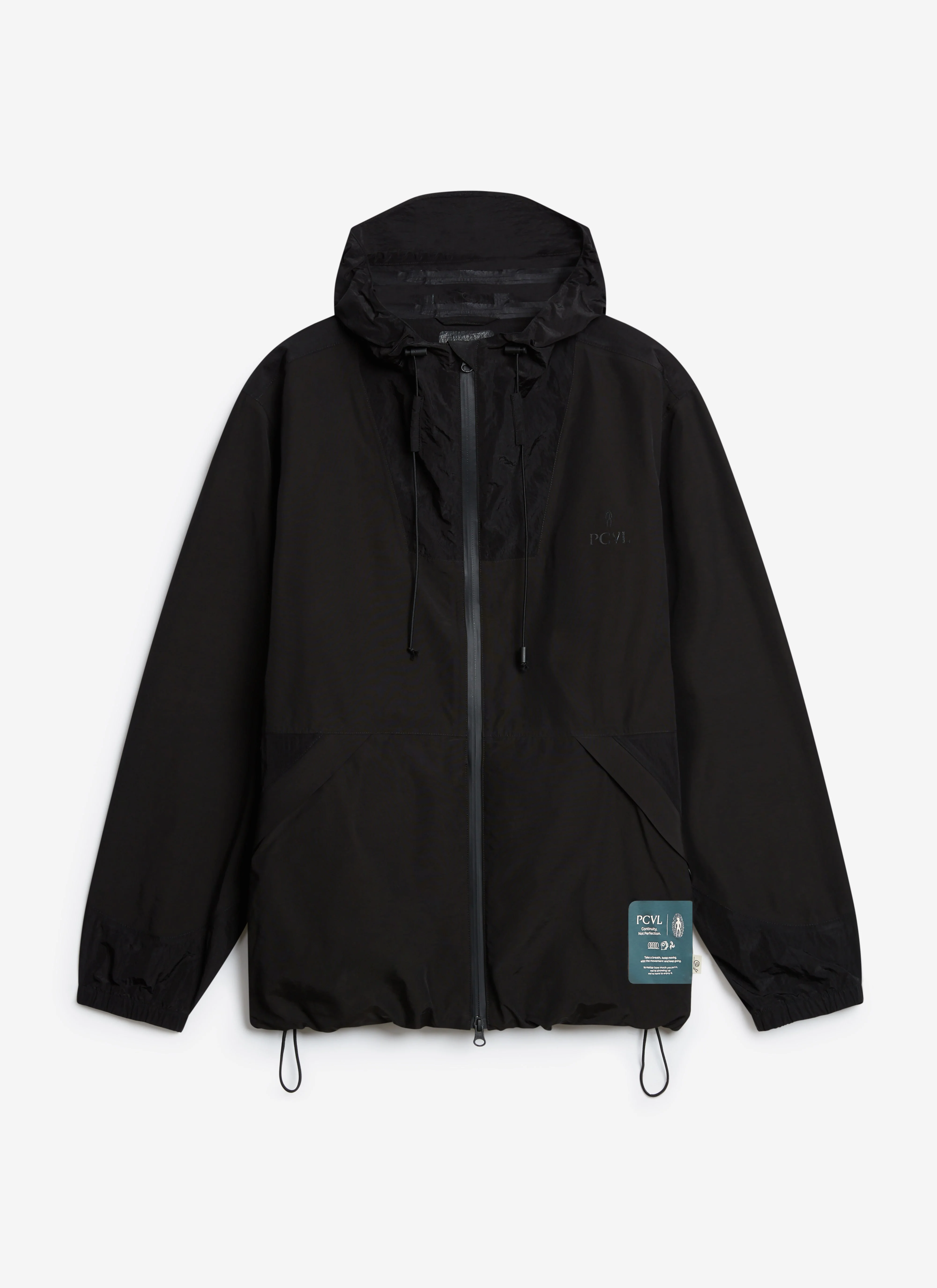 PCVL Zip Through Water Resistant Jacket | Black - Image 8