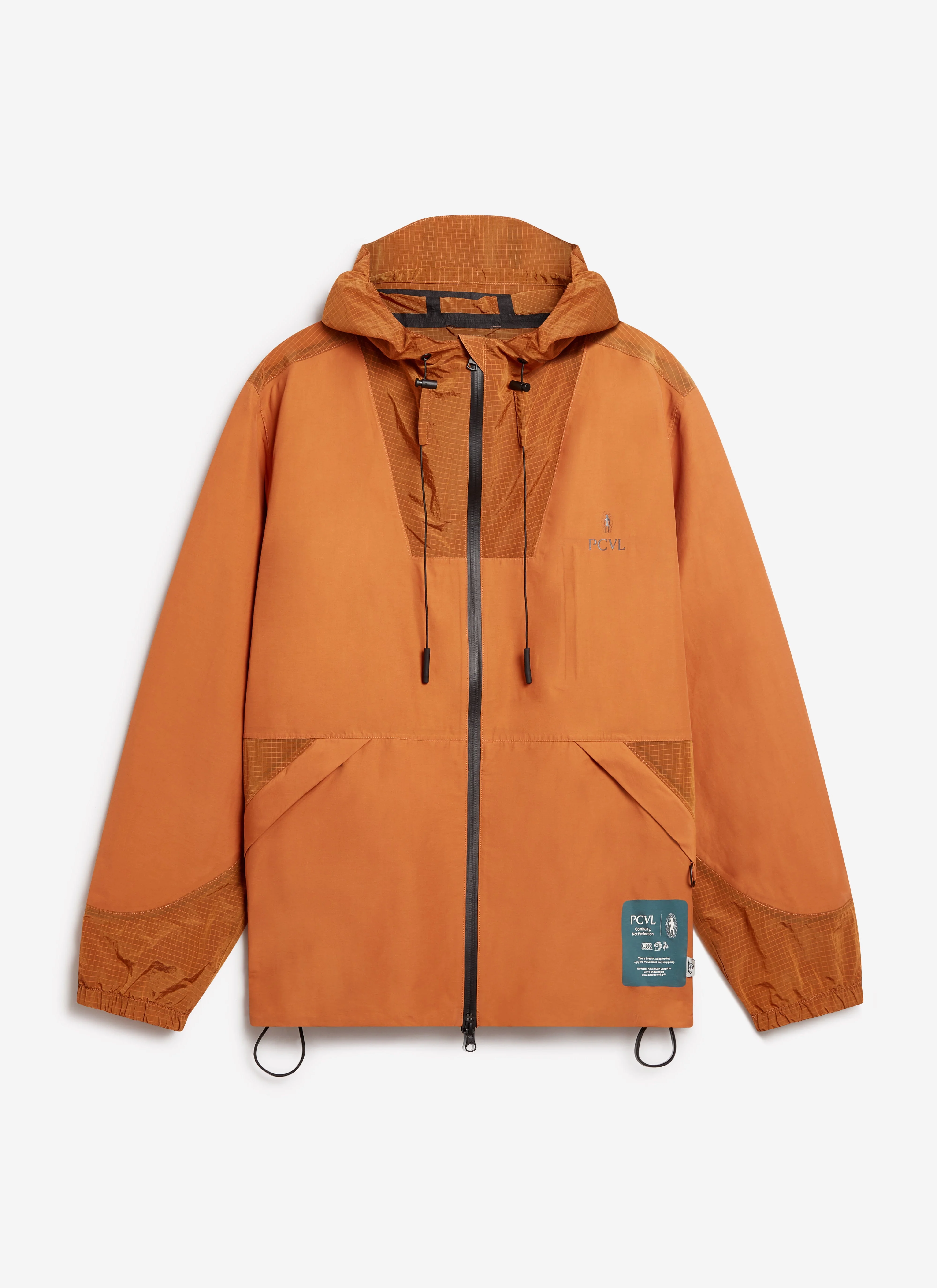 PCVL Zip Through Water Resistant Jacket | Rust - Image 10