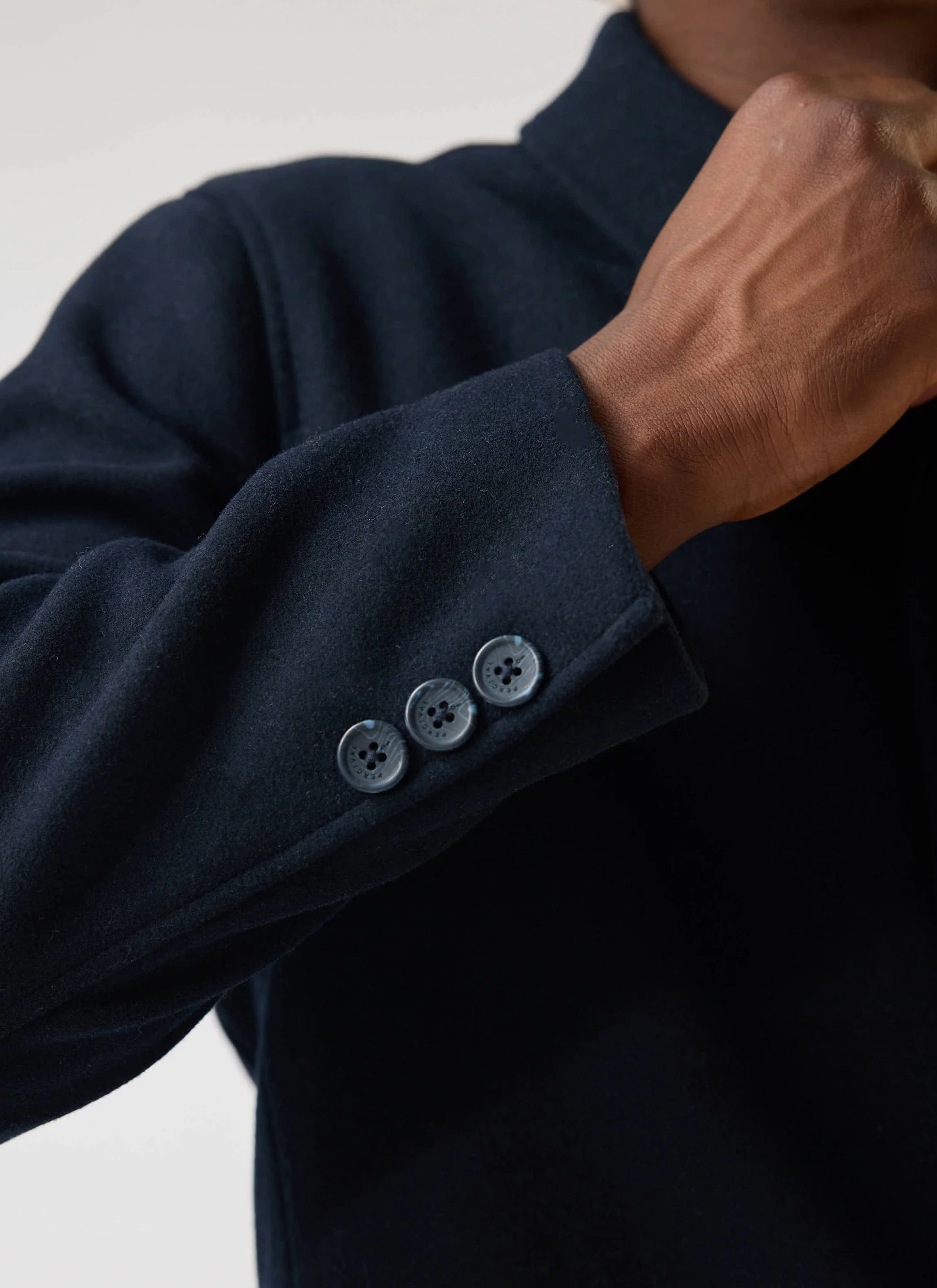 Peacoat | Melton Wool | Navy - Image 6