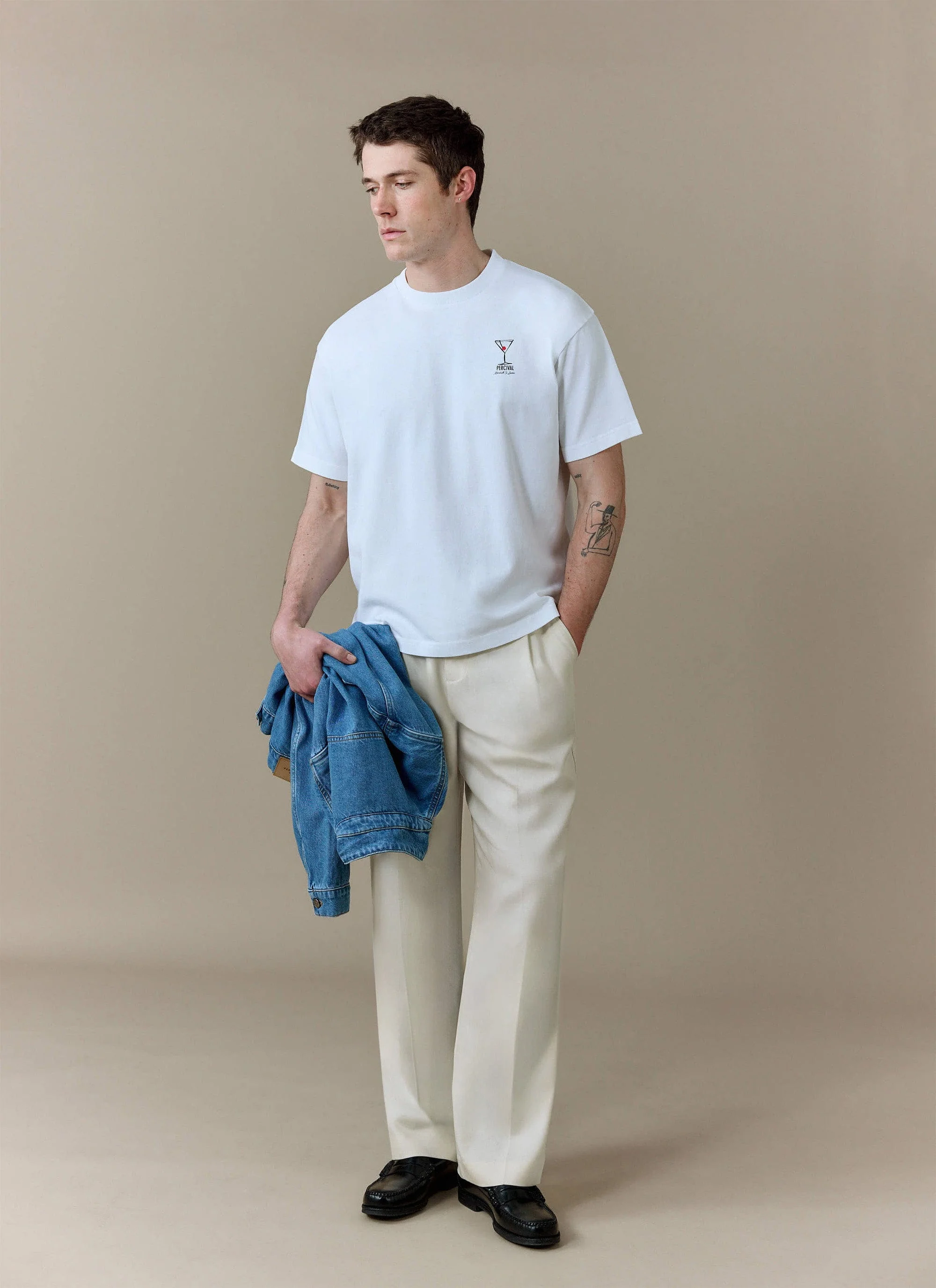 Perci and Rossi Martini Oversized T Shirt | Organic Cotton | White - Image 3