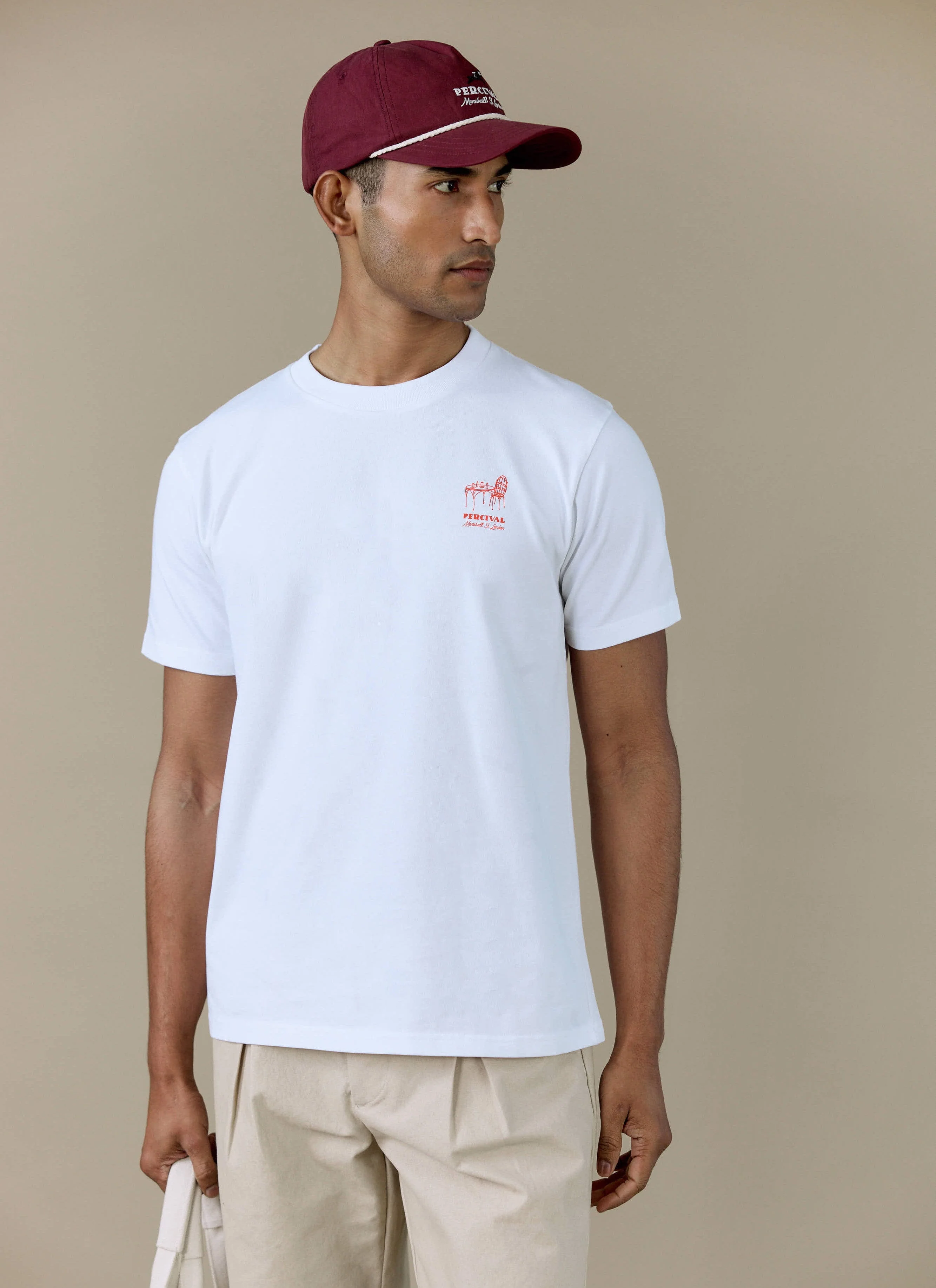 Perci Fine Wines T Shirt | Organic Cotton | White - Image 5