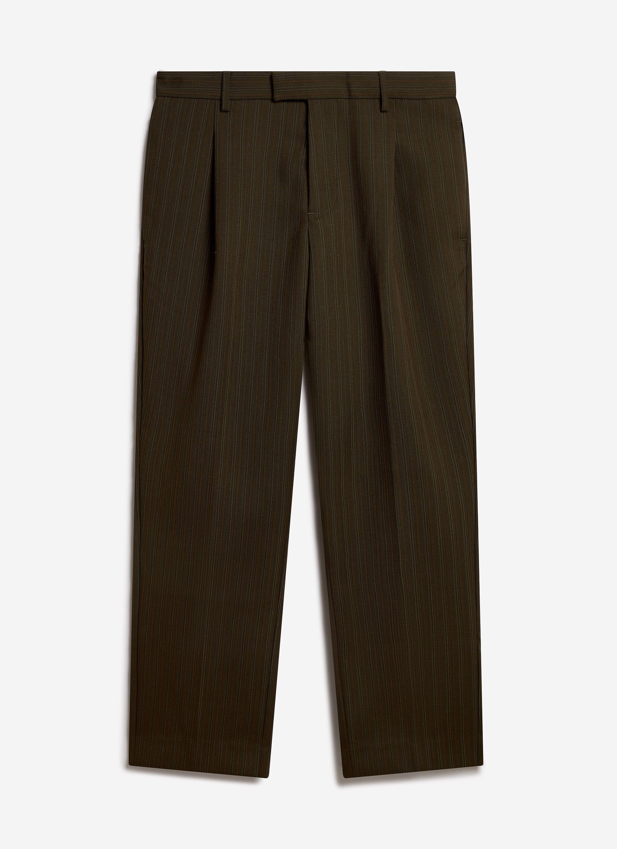 Pleated Tailored Chapter Trousers | Forest