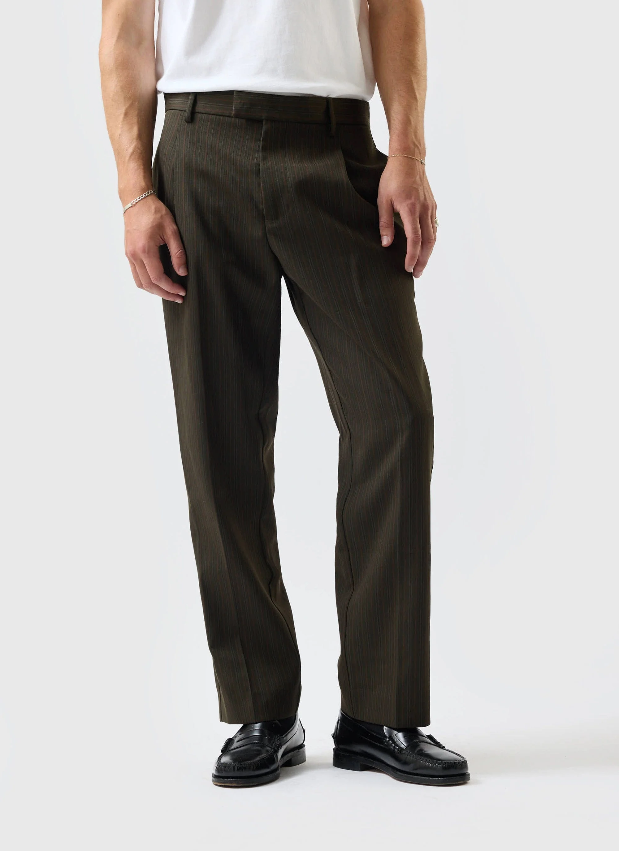 Pleated Tailored Chapter Trousers | Forest - Image 2