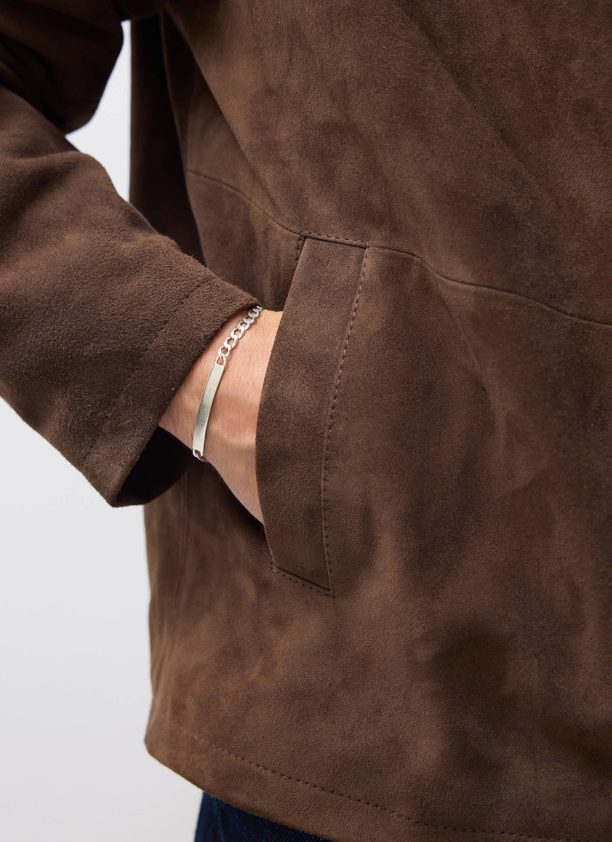 Prologue Suede Zip Jacket | Espresso - Image 8