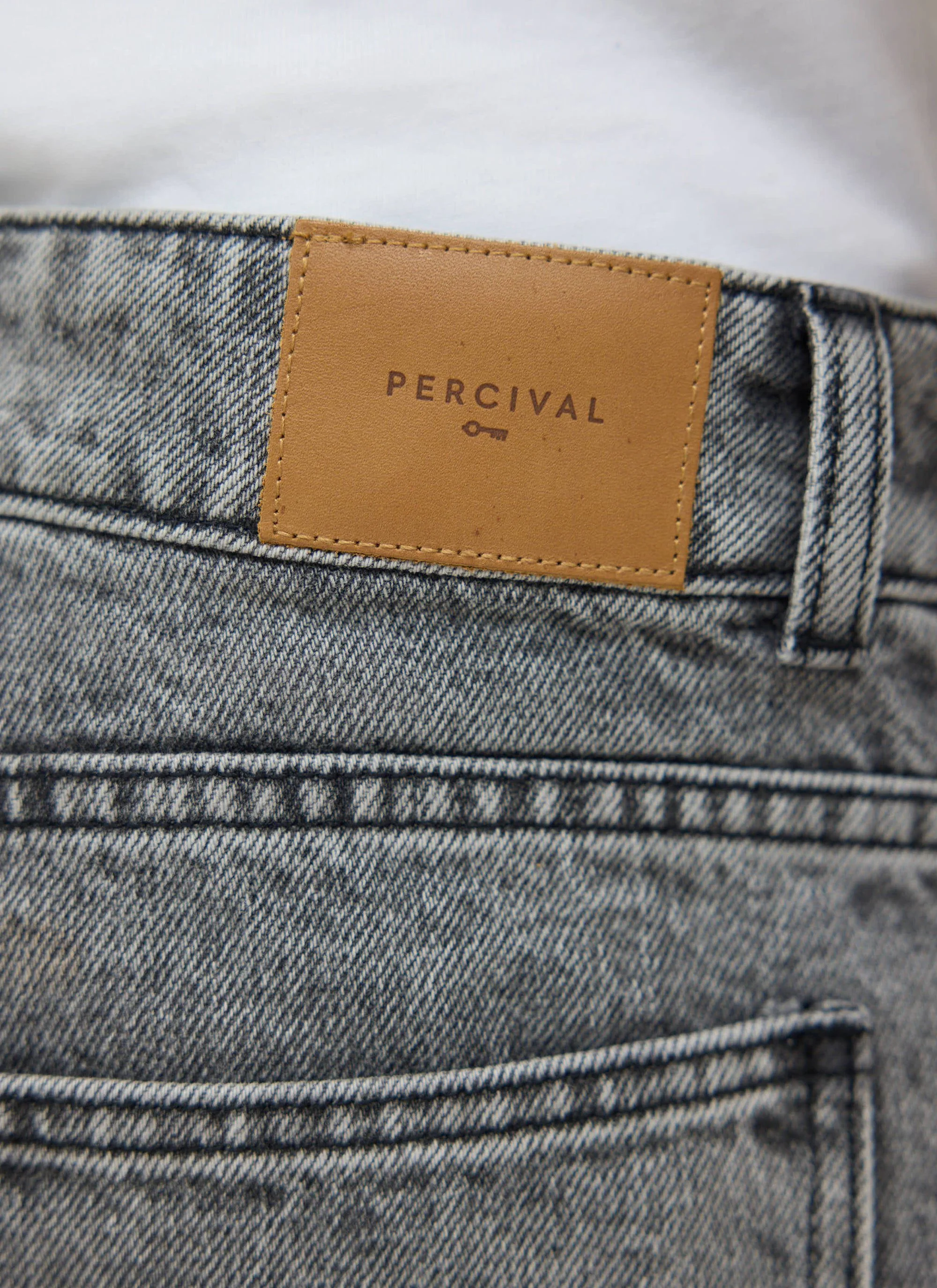 Wide Leg Denim Jeans | Warm Grey Wash - Image 6