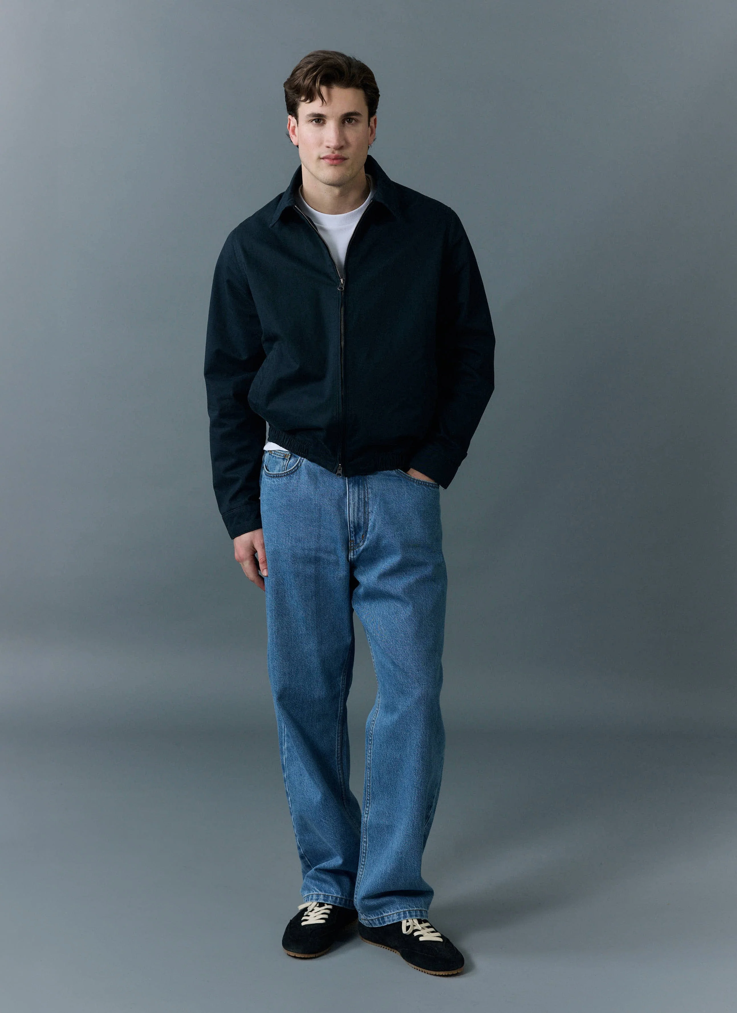Relaxed Leg Denim Jeans | Cotton | Light Wash Blue - Image 3