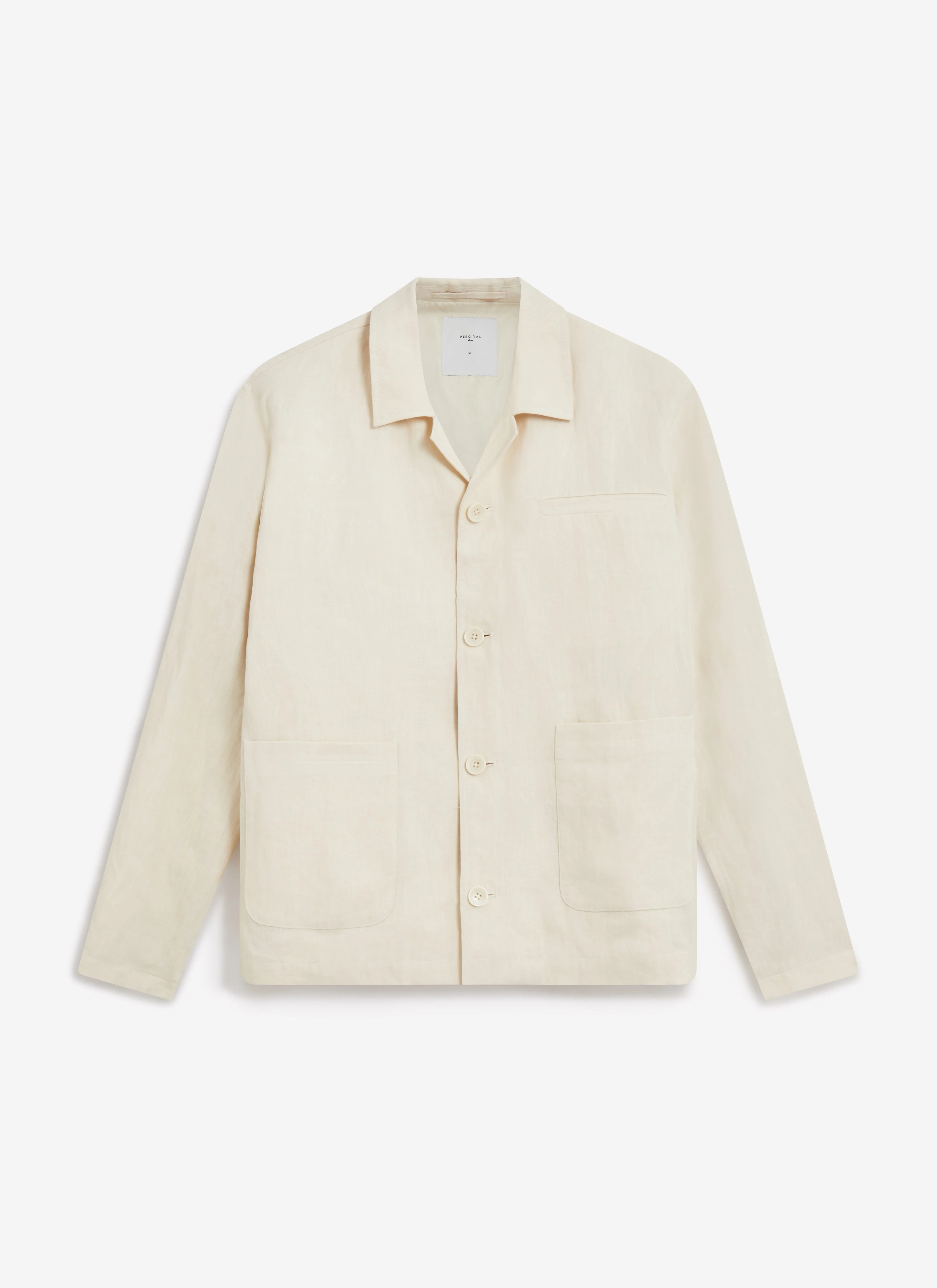 Relaxed Linen Overshirt | Cream - Image 10
