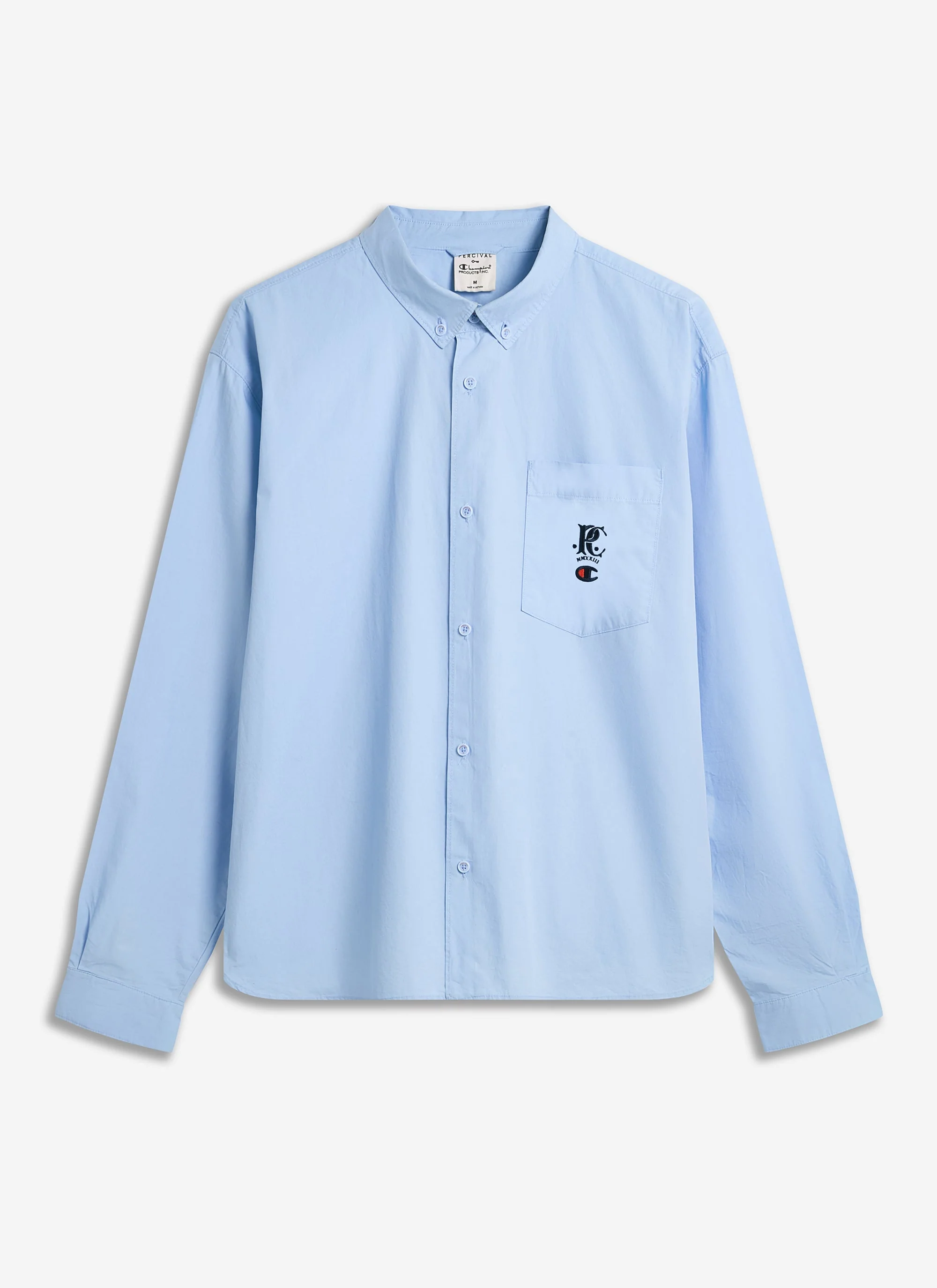 Relaxed Oxford Shirt | Champion x Percival | Blue - Image 5