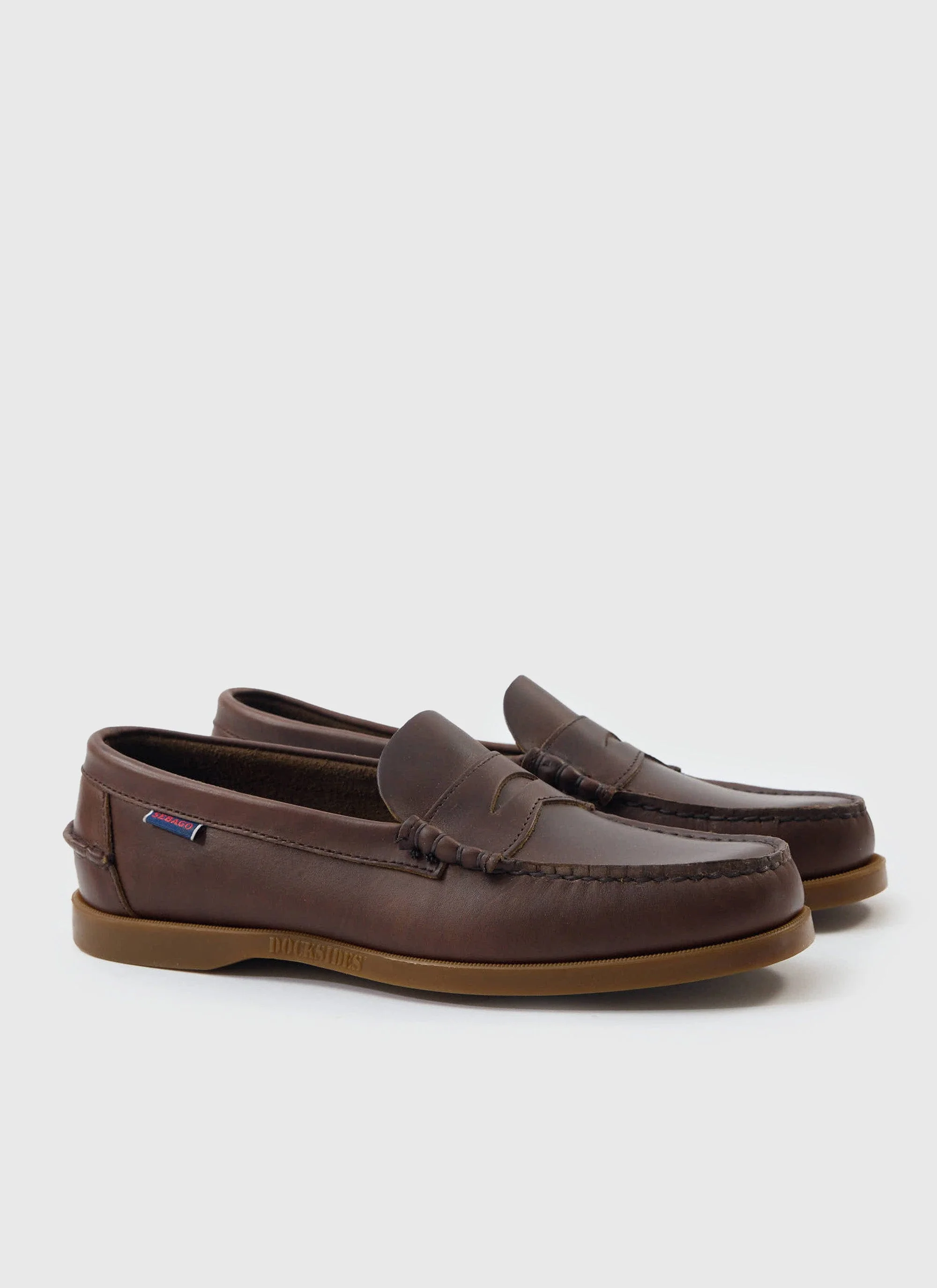 Sebago | Dolphin Waxed Loafer | Dark Brown