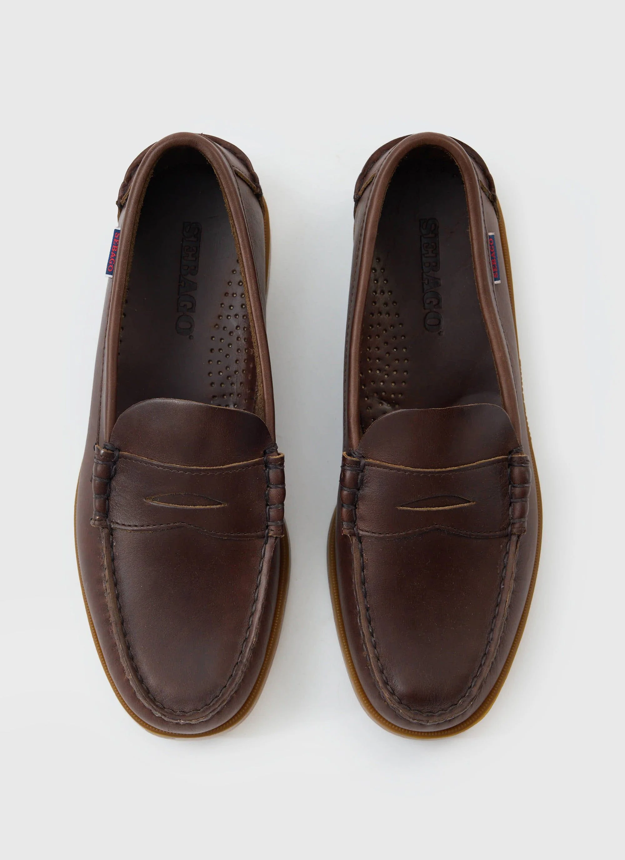 Sebago | Dolphin Waxed Loafer | Dark Brown - Image 2