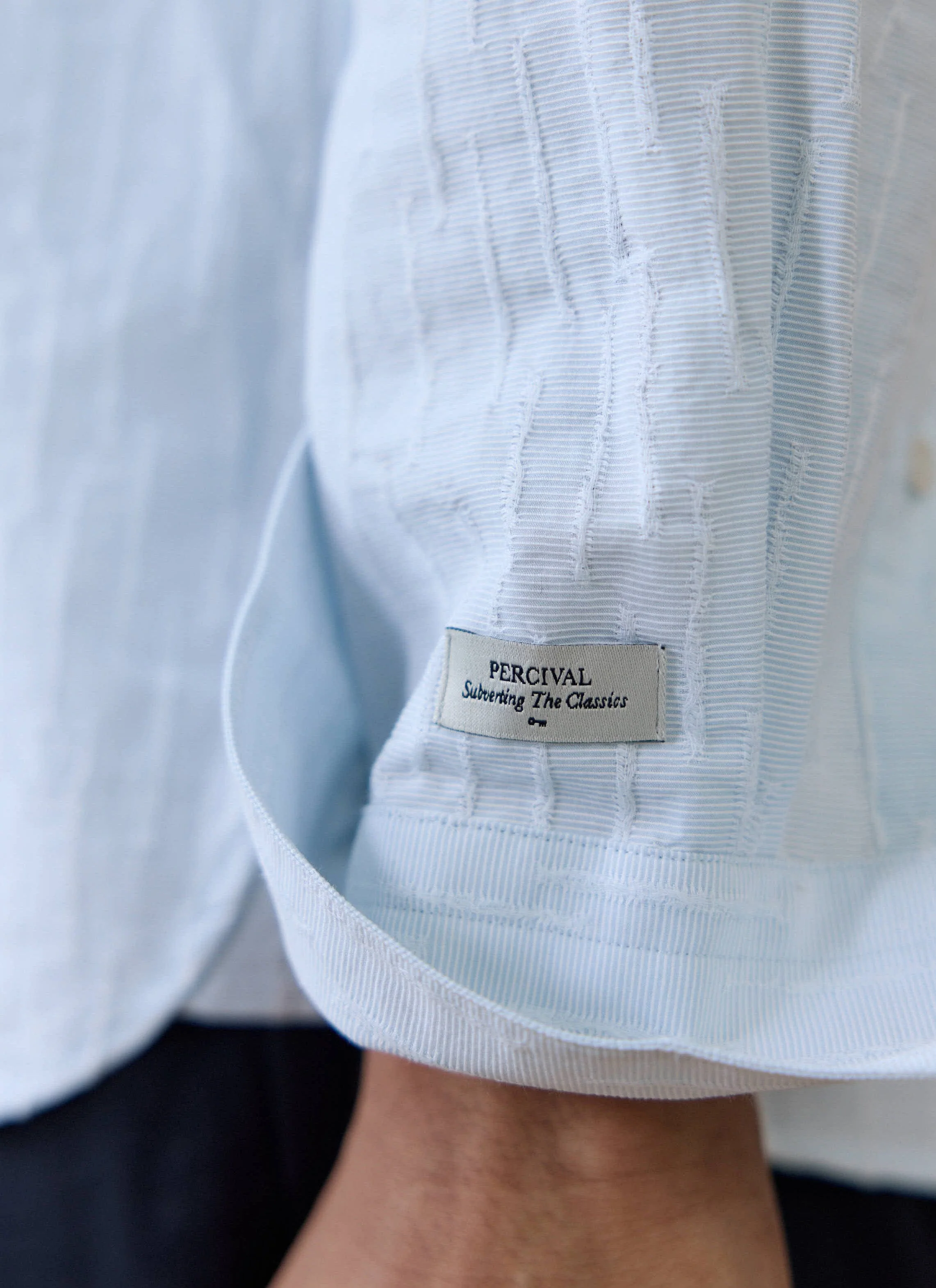 Paros Pearce Shirt | Cotton | Light Blue - Image 5