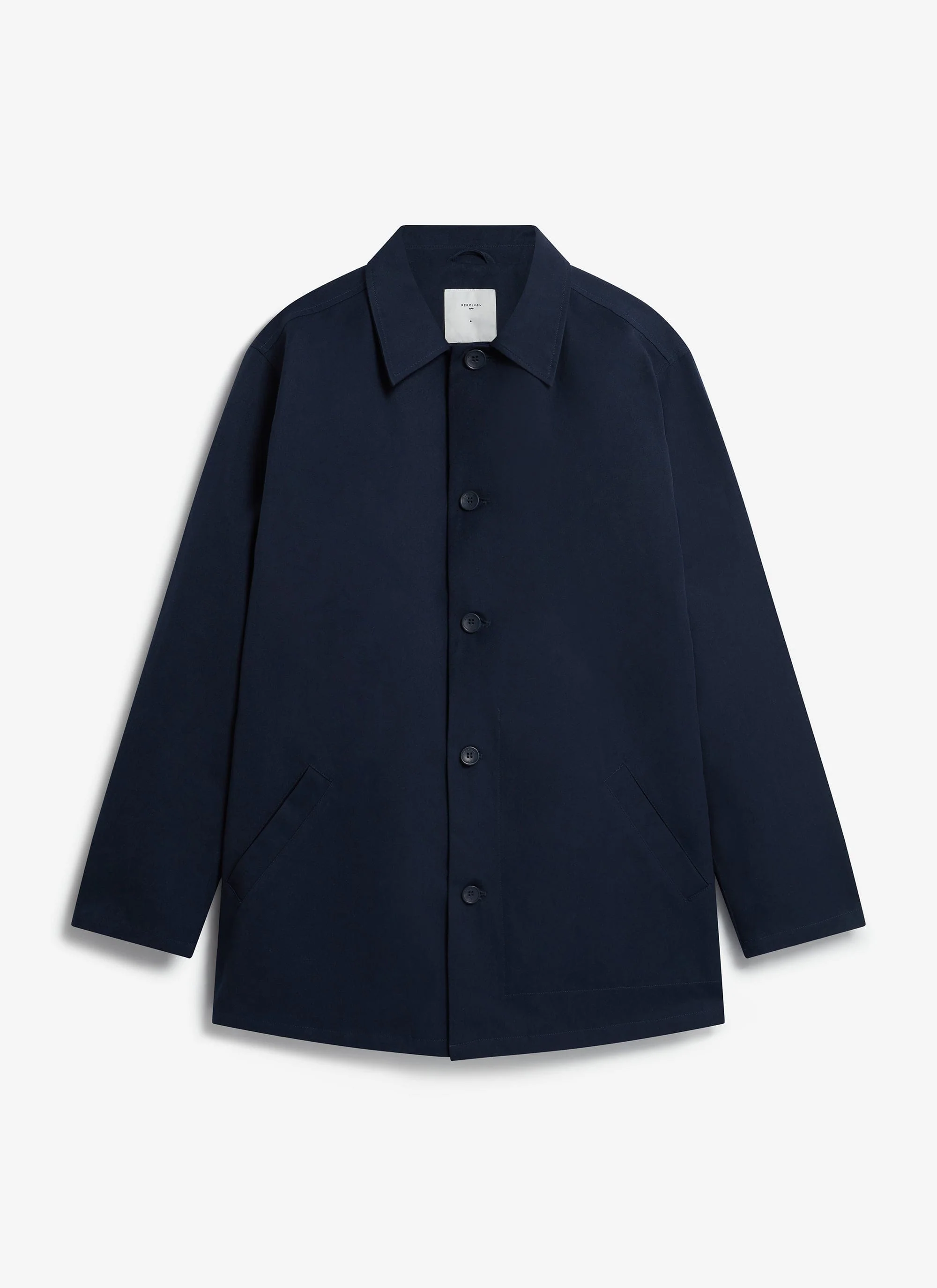 Sherlock Short Trench Coat | Waterproof | Midnight with Olive - Image 9